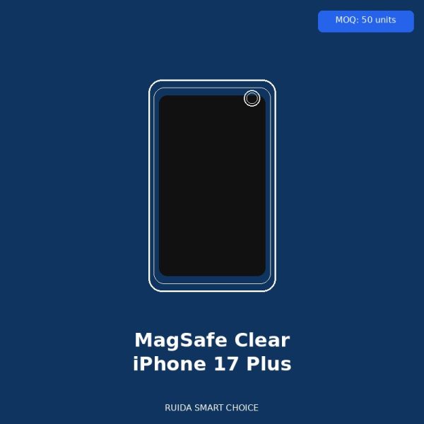 MagSafe Clear Case for iPhone 17 Plus — White MagSafe Clear Case for iPhone 17 Plus — White - Wholesale Phone Case by Ruida Smart Choice