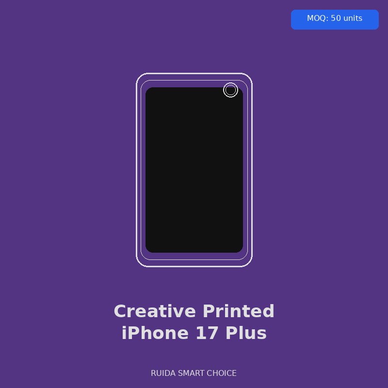 Creative Printed Case for iPhone 17 Plus — Gray - Wholesale Phone Case by Ruida Smart Choice