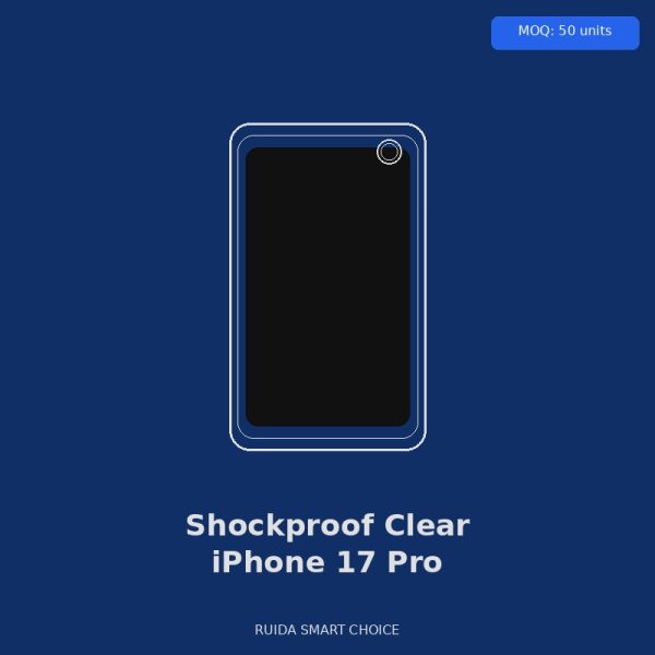 Transparent Shockproof Case for iPhone 17 Pro — Pink Transparent Shockproof Case for iPhone 17 Pro — Pink - Wholesale Phone Case by Ruida Smart Choice