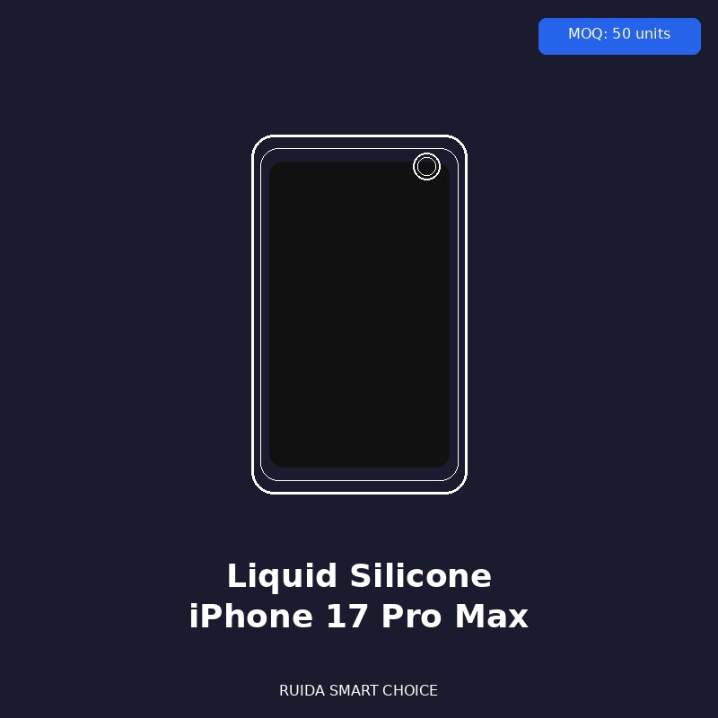 Liquid Silicone Case for iPhone 17 Pro Max — White - Wholesale Phone Case by Ruida Smart Choice