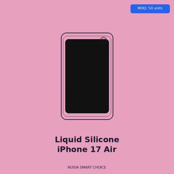 Liquid Silicone Case for iPhone 17 Air — Pink - Wholesale Phone Case by Ruida Smart Choice
