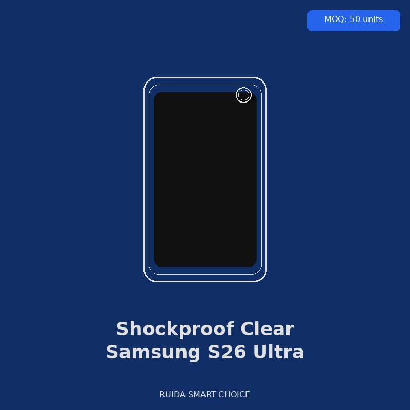 Transparent Shockproof Case for Samsung S26 Ultra — Gray - Wholesale Phone Case by Ruida Smart Choice