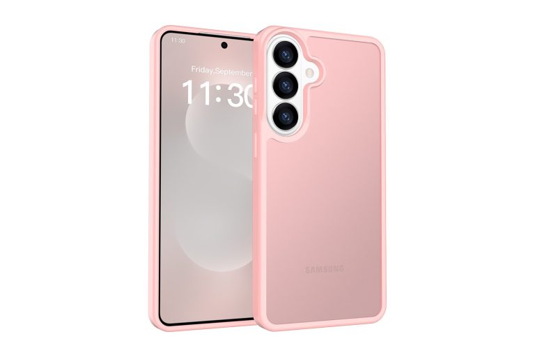 Pink Samsung Galaxy S26 Plus case on white background - SendaFit import duty and landed cost guide
