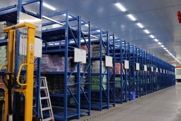 Raw material stock held in storage at the production base