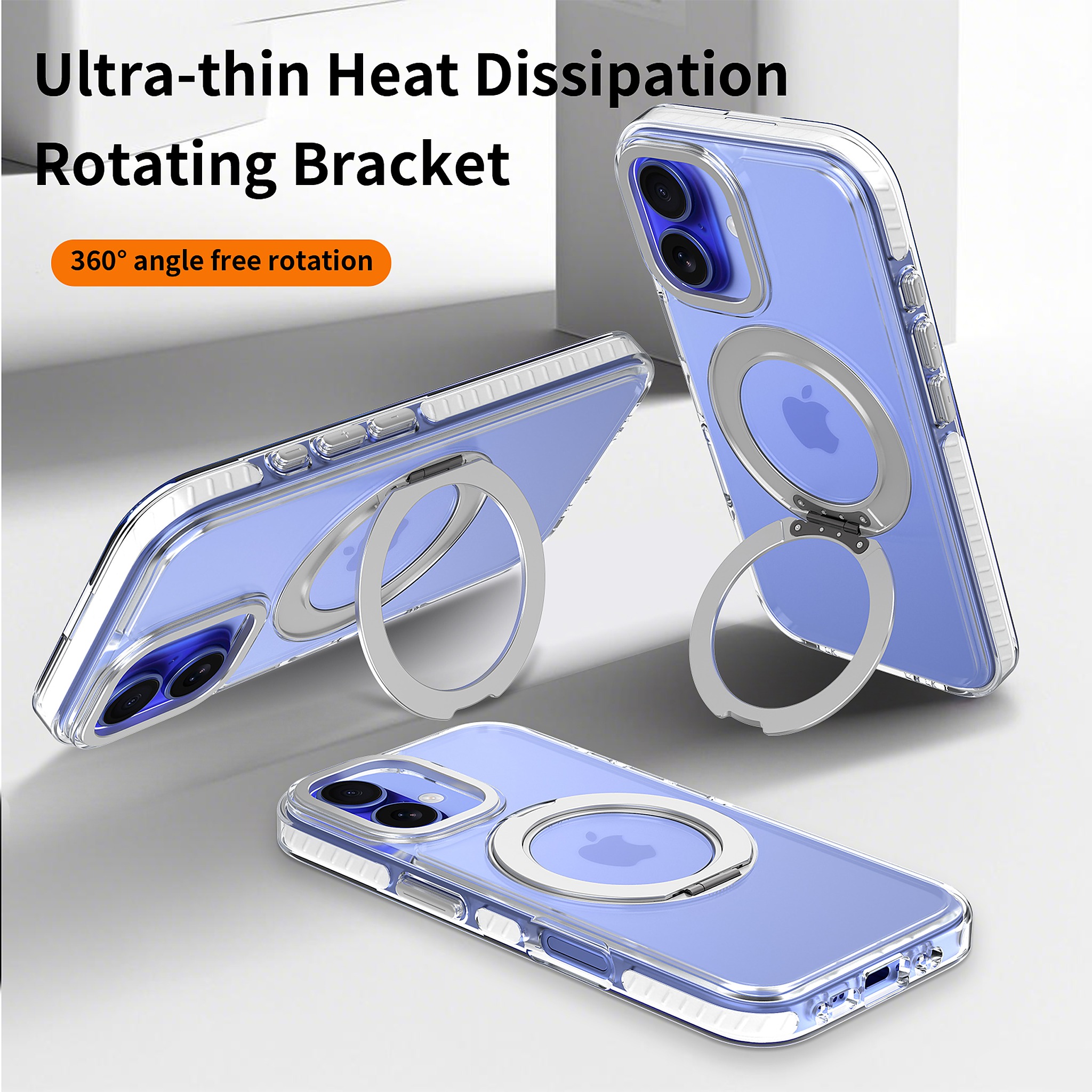 SendaFit Iridescent Two-Tone 360° Stand Case for iPhone 16 detail 28