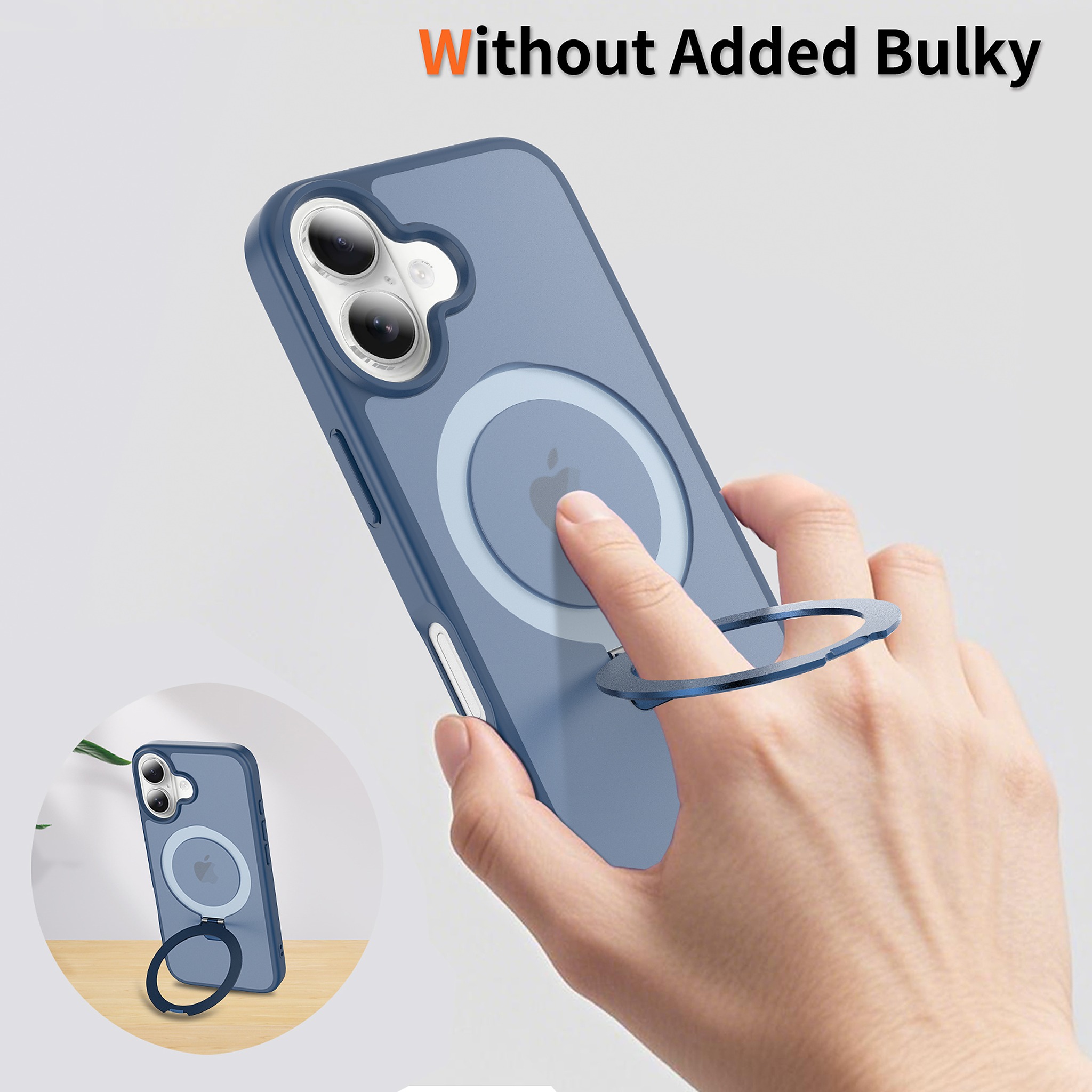 SendaFit Matte Skin-Feel Racket-Stand Case for iPhone 16 detail 19