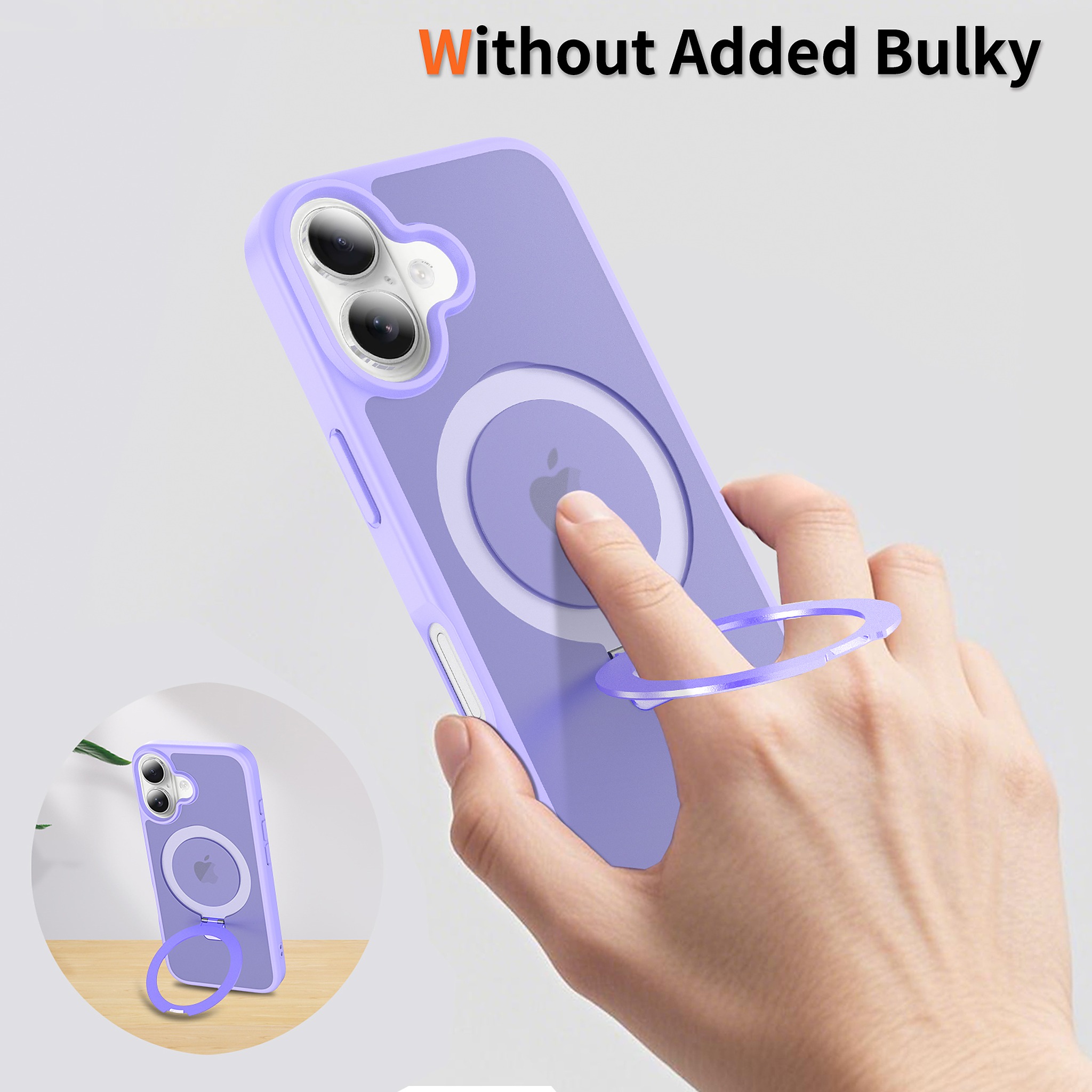 SendaFit Matte Skin-Feel Racket-Stand Case for iPhone 16 detail 21