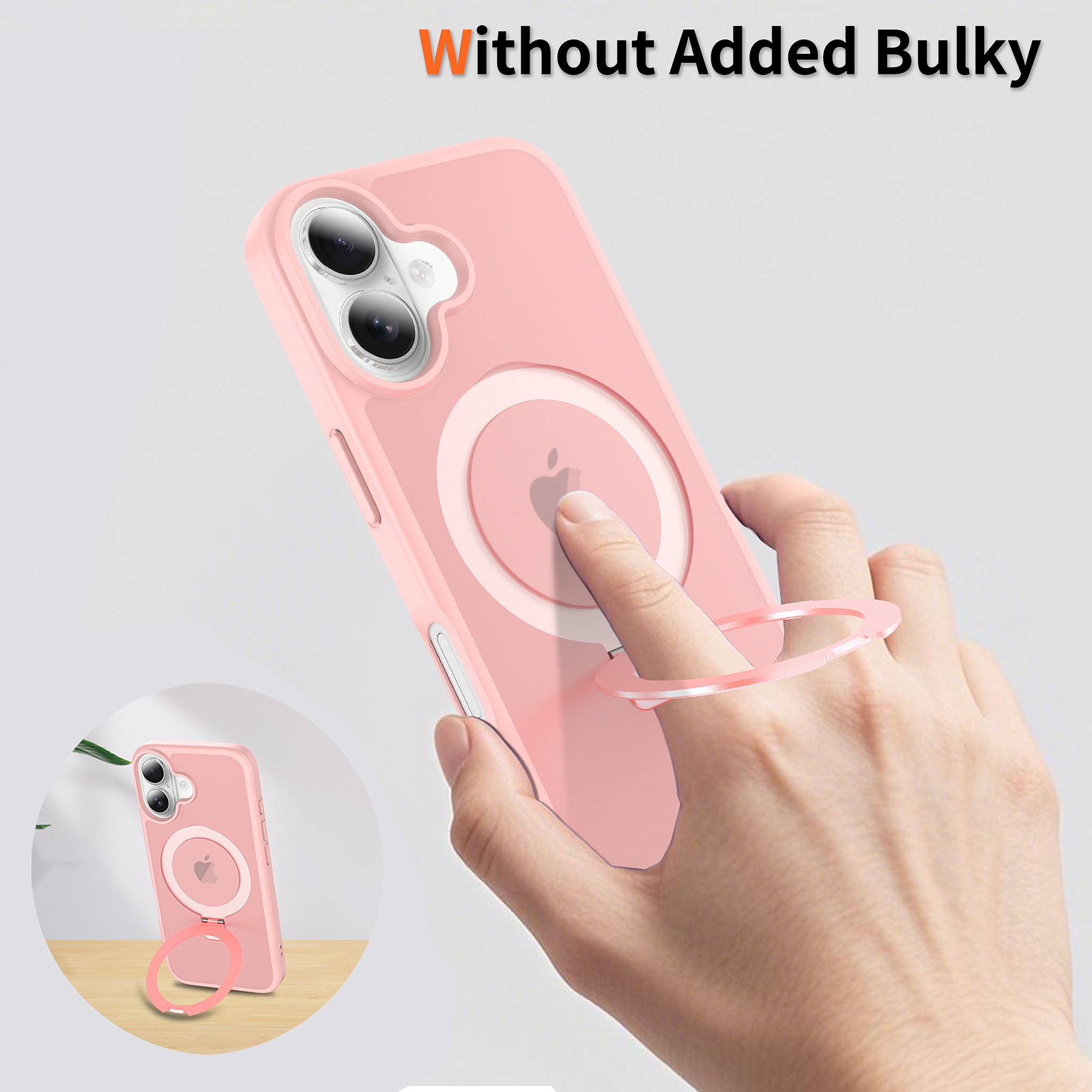 SendaFit Matte Skin-Feel Racket-Stand Case for iPhone 16 detail 22