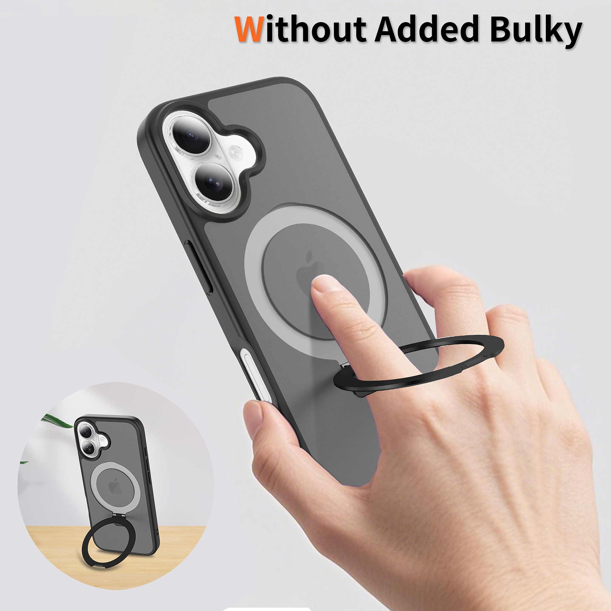 SendaFit Matte Skin-Feel Racket-Stand Case for iPhone 16 detail 24