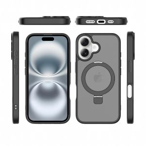 SendaFit Matte Skin-Feel Racket-Stand Case for iPhone 16