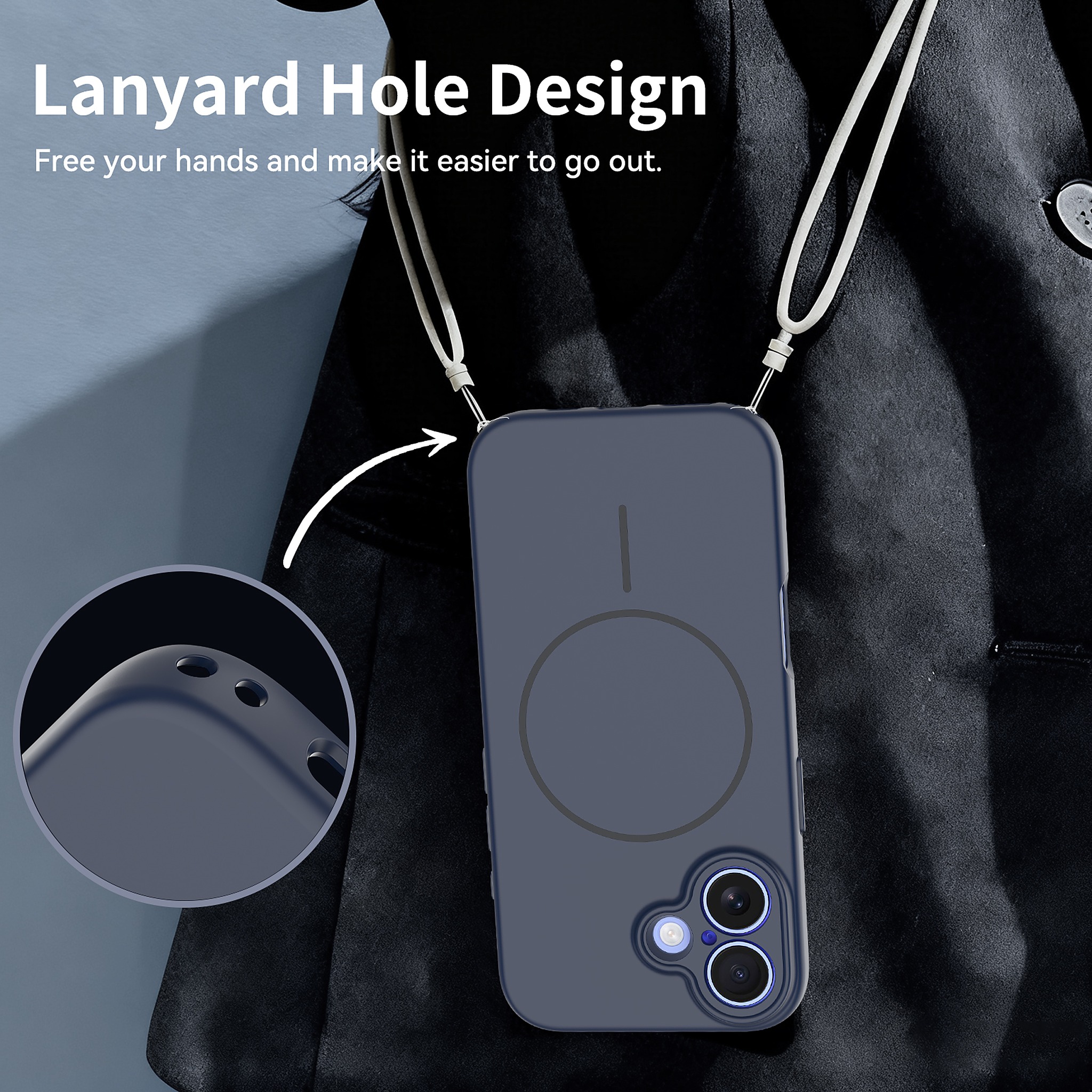 SendaFit Solid-Color Two-in-One MagSafe Case for iPhone 16 detail 11
