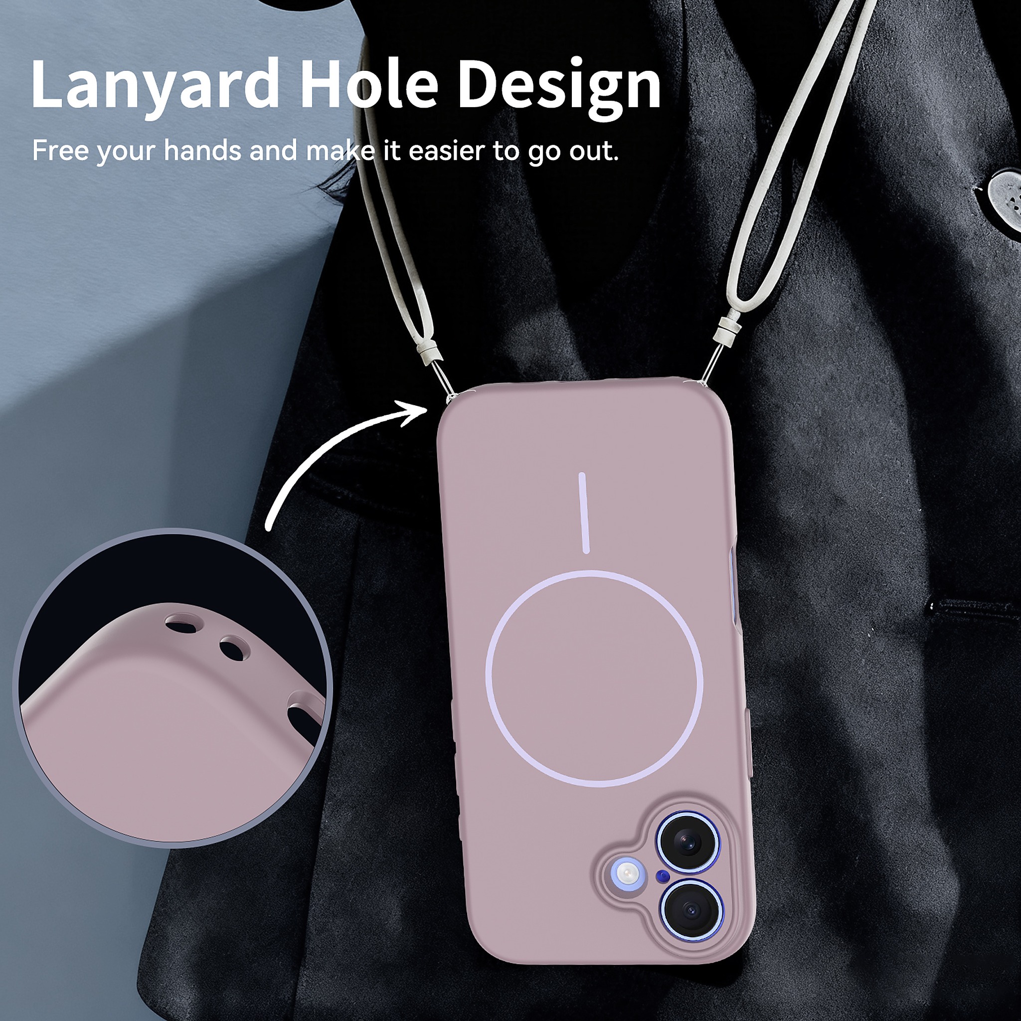 SendaFit Solid-Color Two-in-One MagSafe Case for iPhone 16 detail 14
