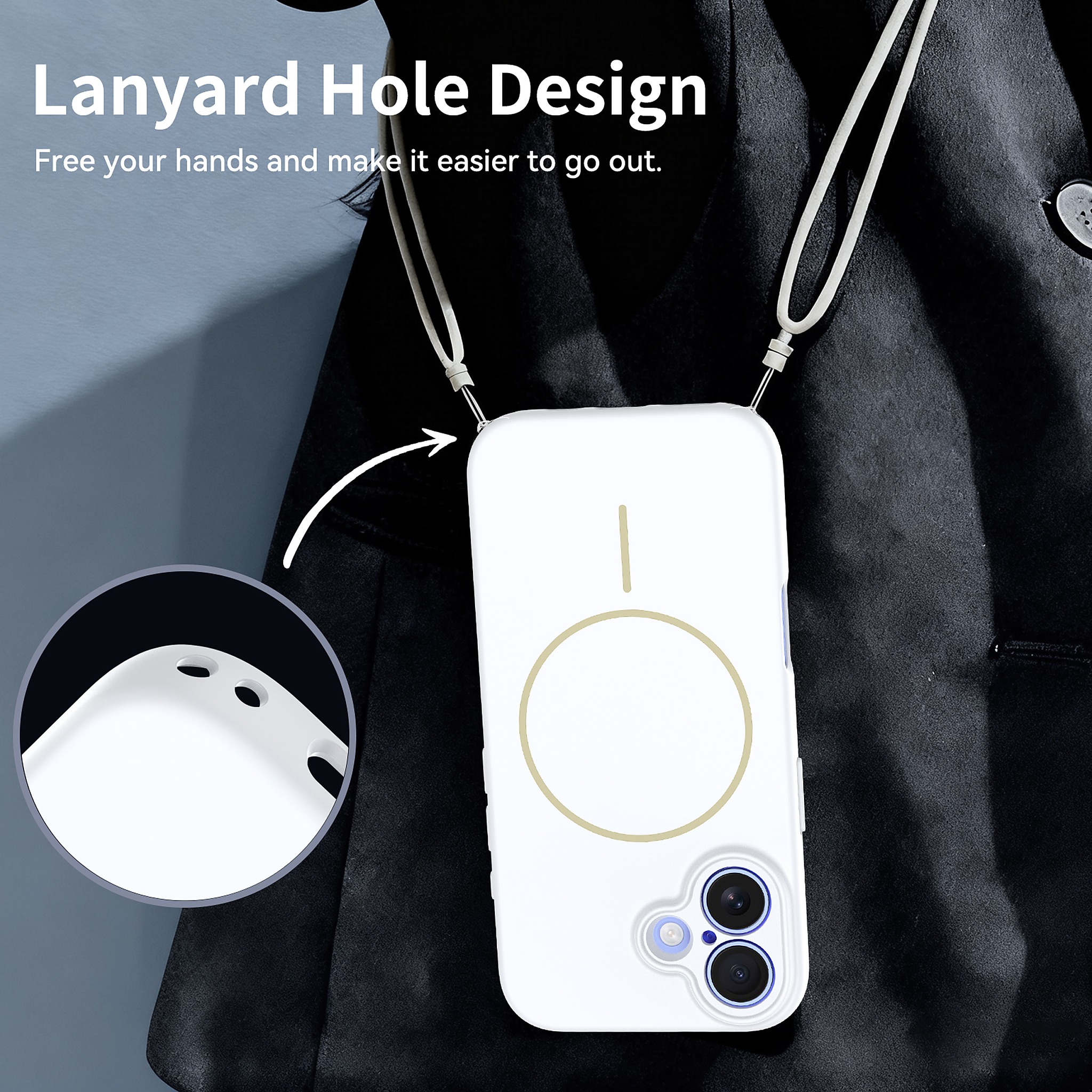 SendaFit Solid-Color Two-in-One MagSafe Case for iPhone 16 detail 15