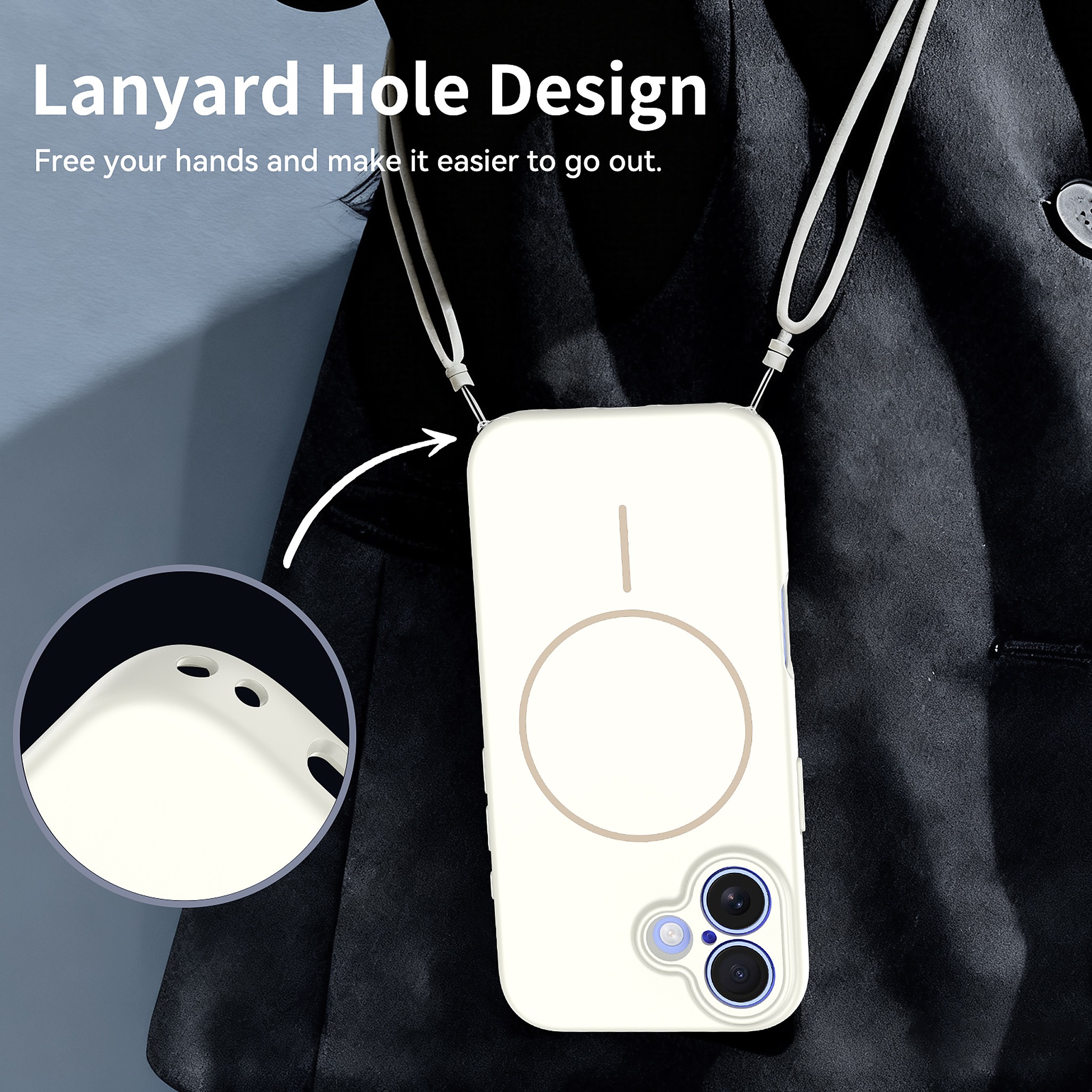 SendaFit Solid-Color Two-in-One MagSafe Case for iPhone 16 detail 16