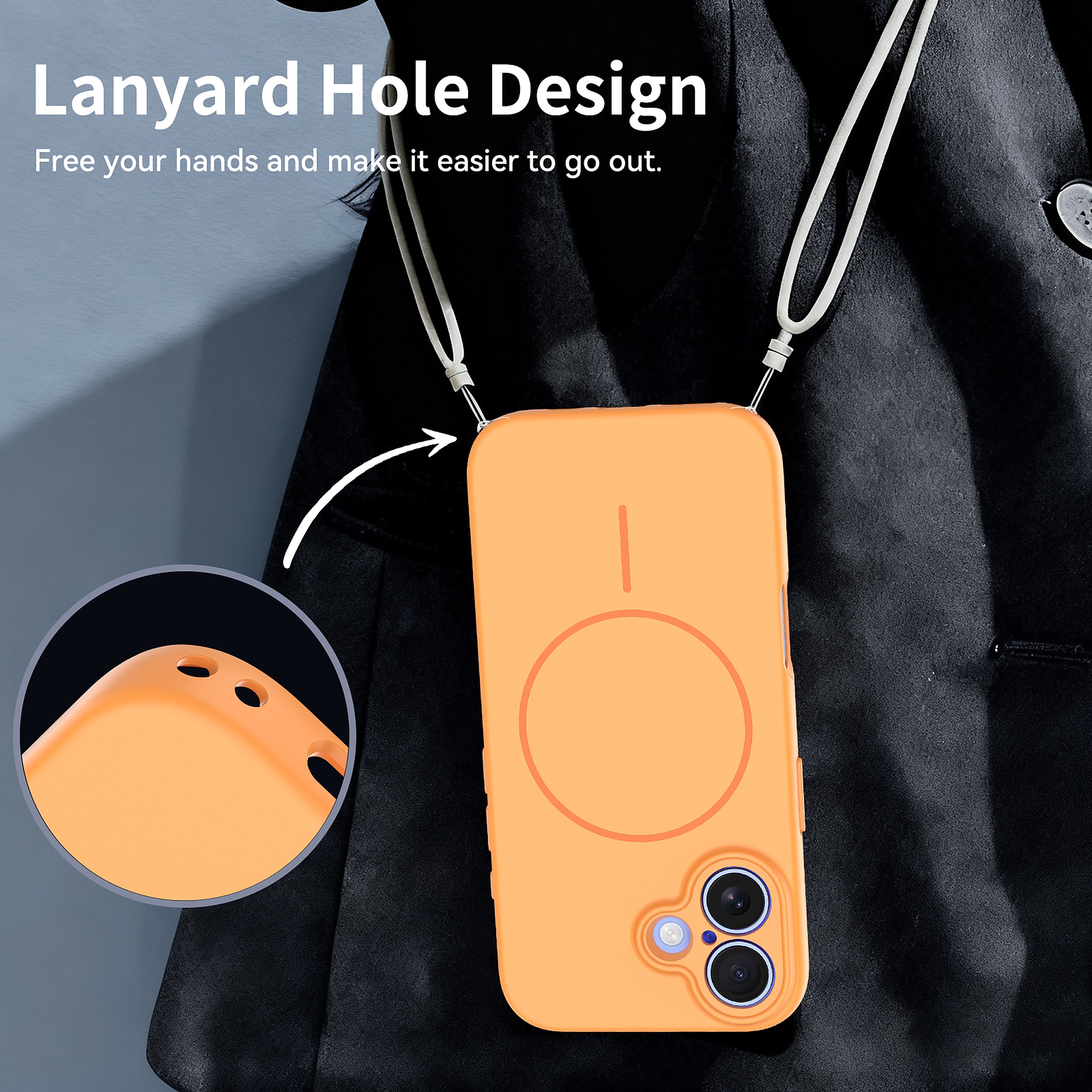 SendaFit Solid-Color Two-in-One MagSafe Case for iPhone 16 detail 17