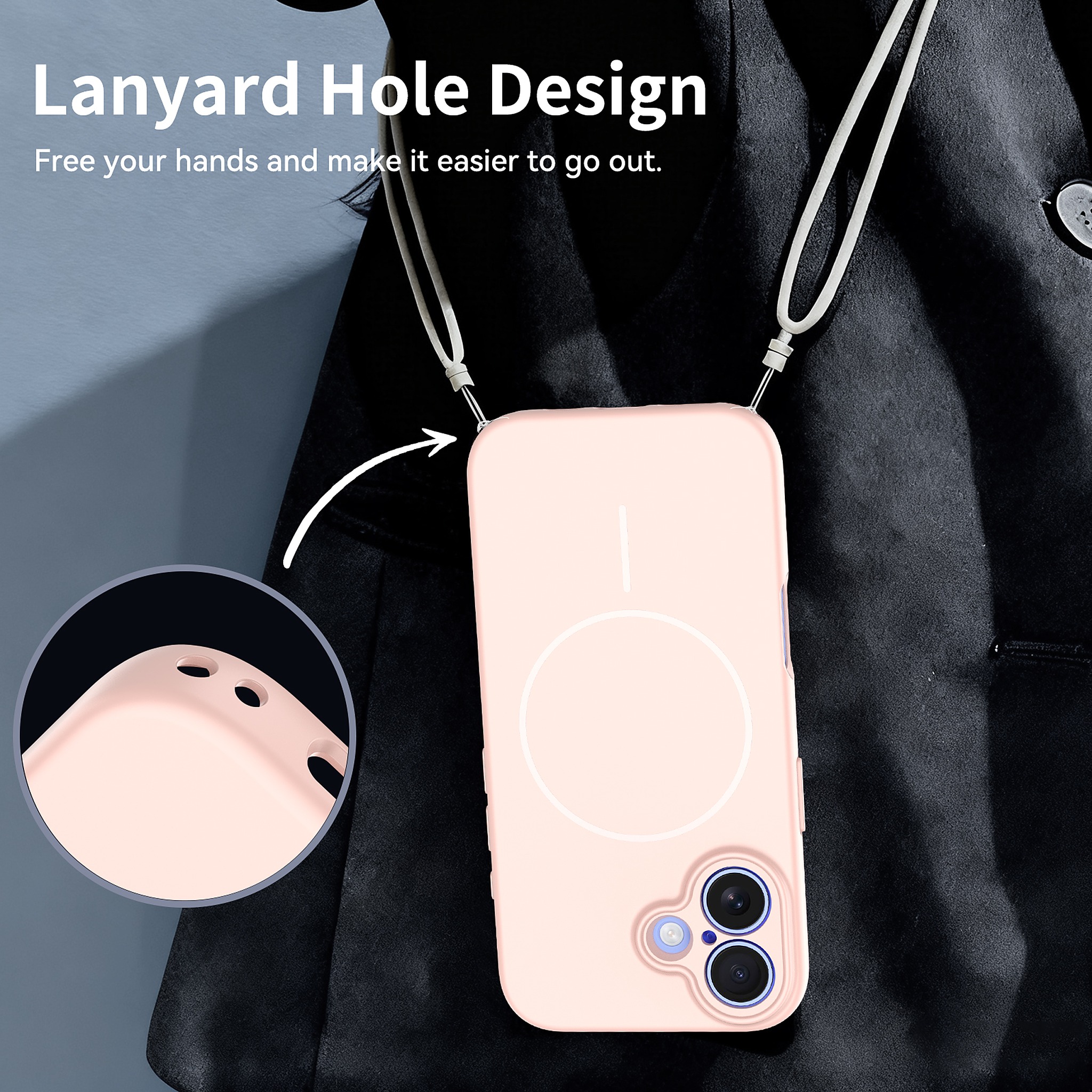 SendaFit Solid-Color Two-in-One MagSafe Case for iPhone 16 detail 18