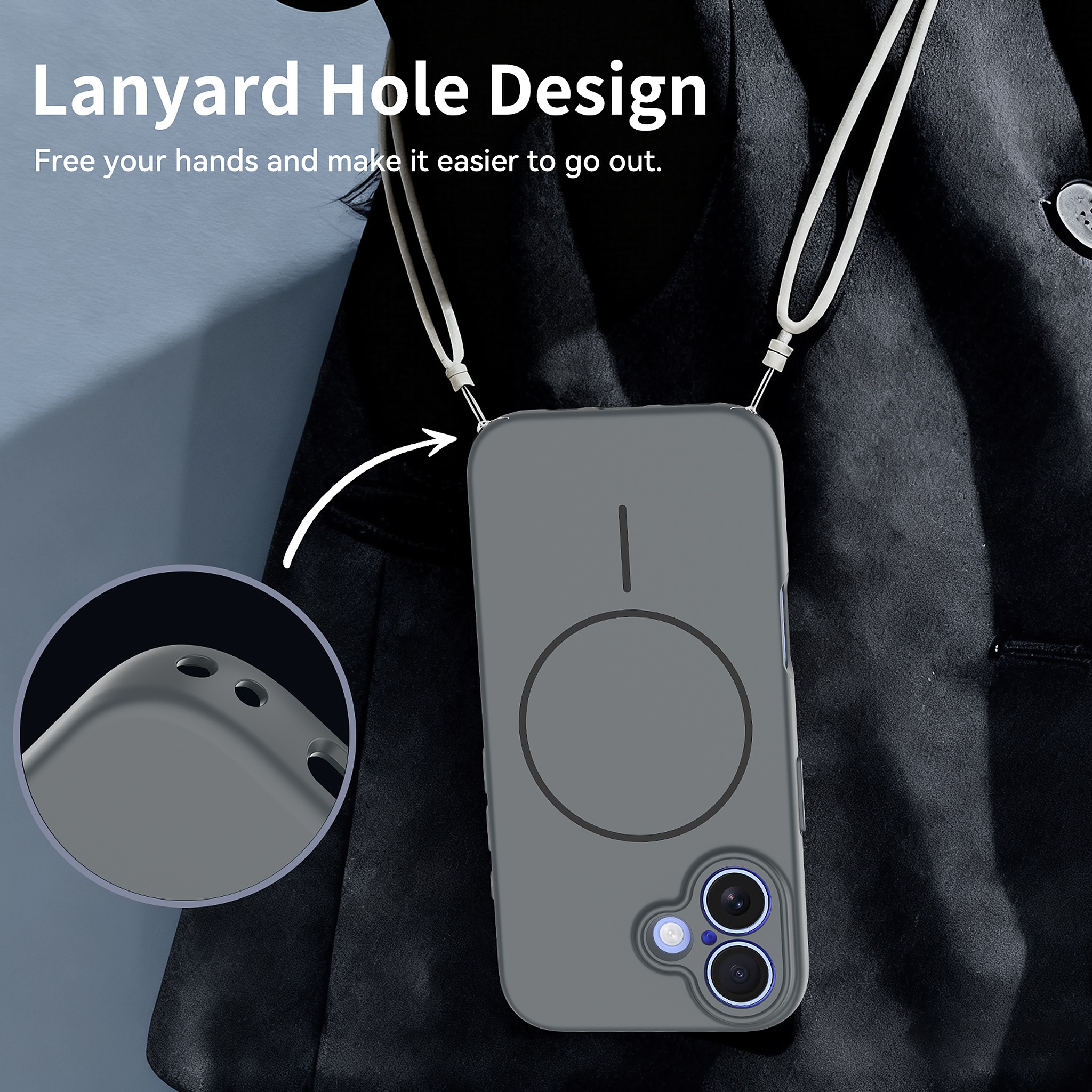 SendaFit Solid-Color Two-in-One MagSafe Case for iPhone 16 detail 19