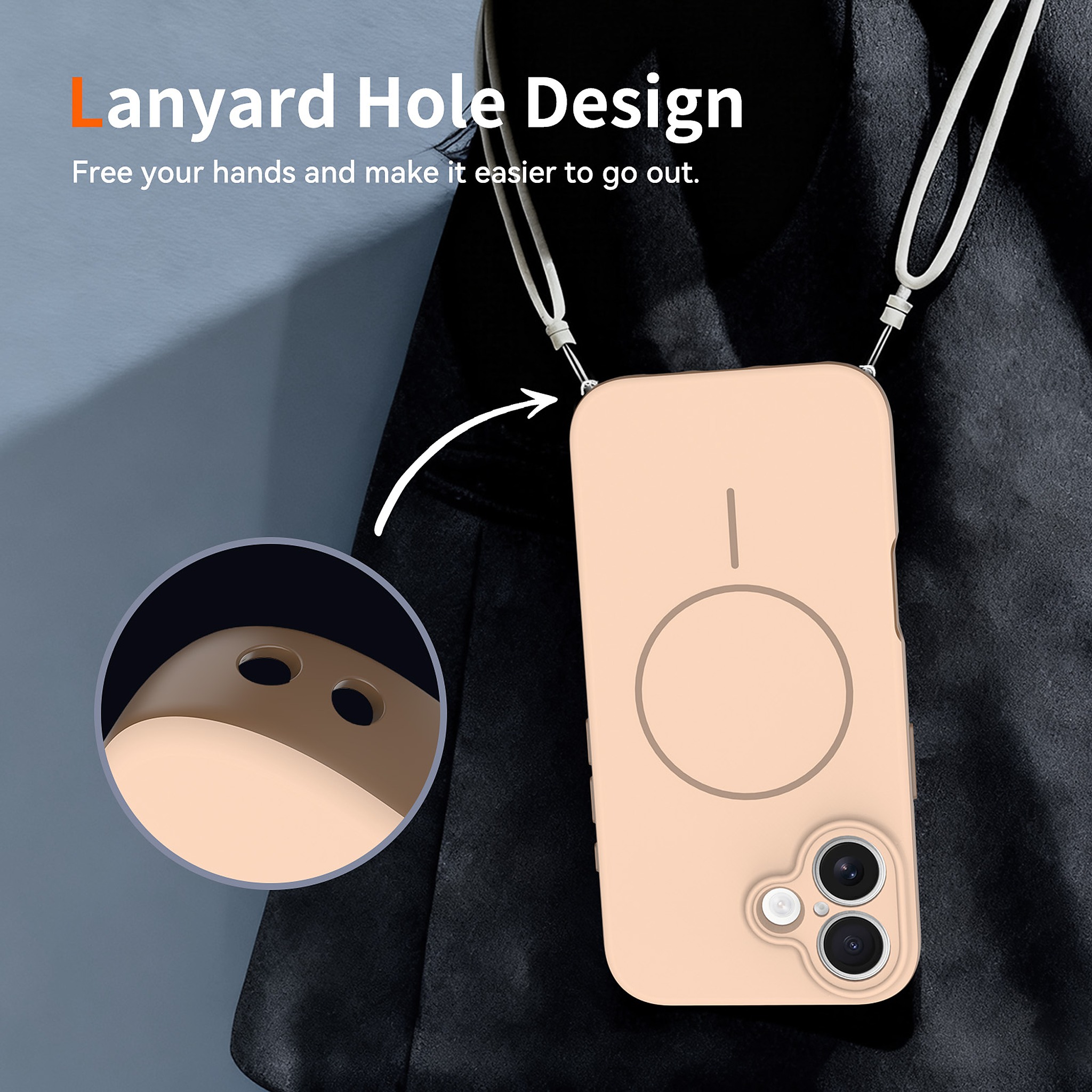 SendaFit Skin-Feel Two-in-One MagSafe Case for iPhone 16 detail 3