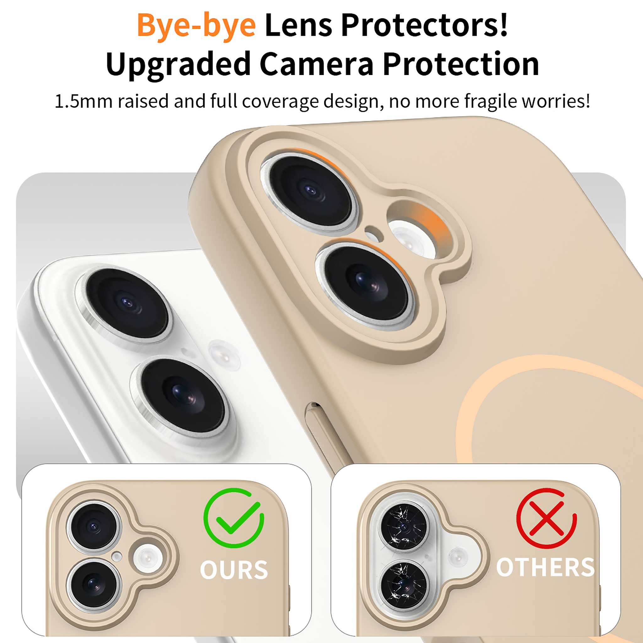 SendaFit Solid-Color Two-in-One MagSafe Case for iPhone 16 (006 Batch) detail 1