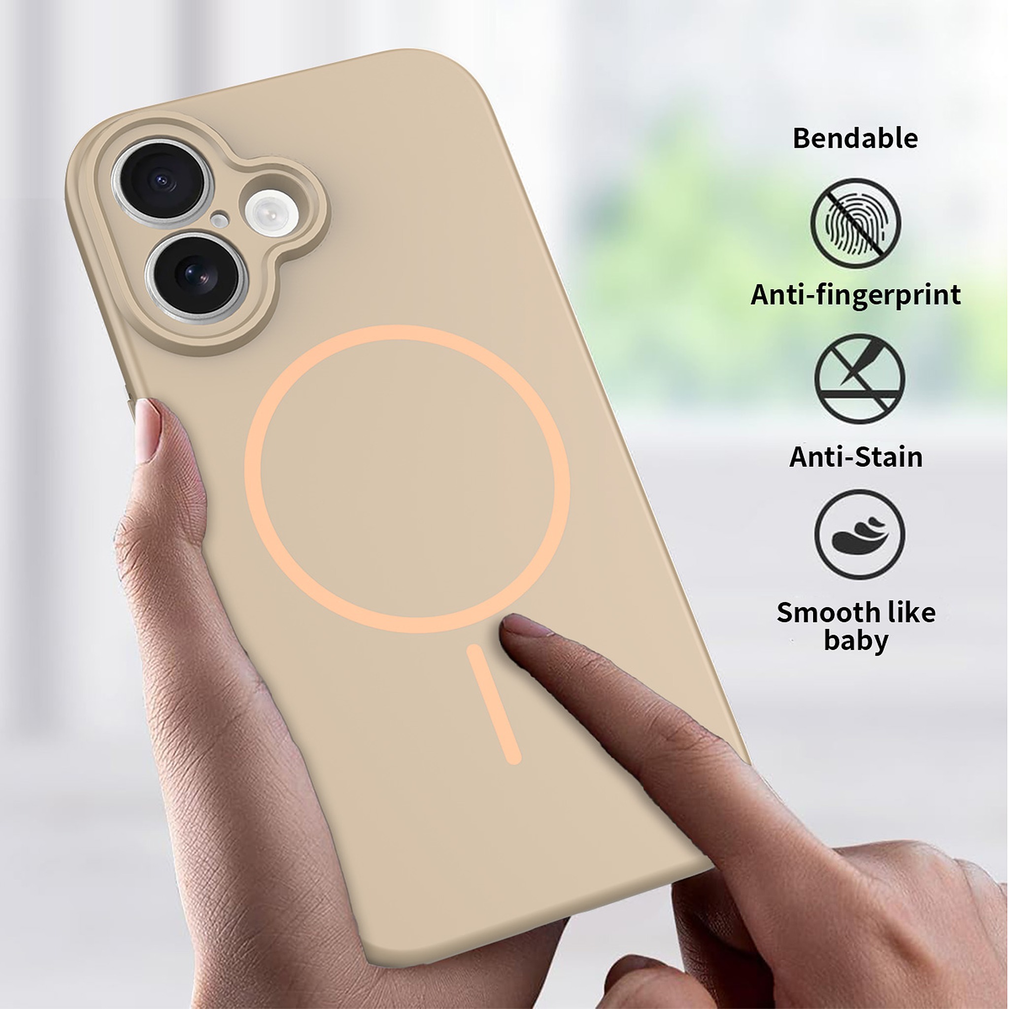 SendaFit Solid-Color Two-in-One MagSafe Case for iPhone 16 (006 Batch) detail 3