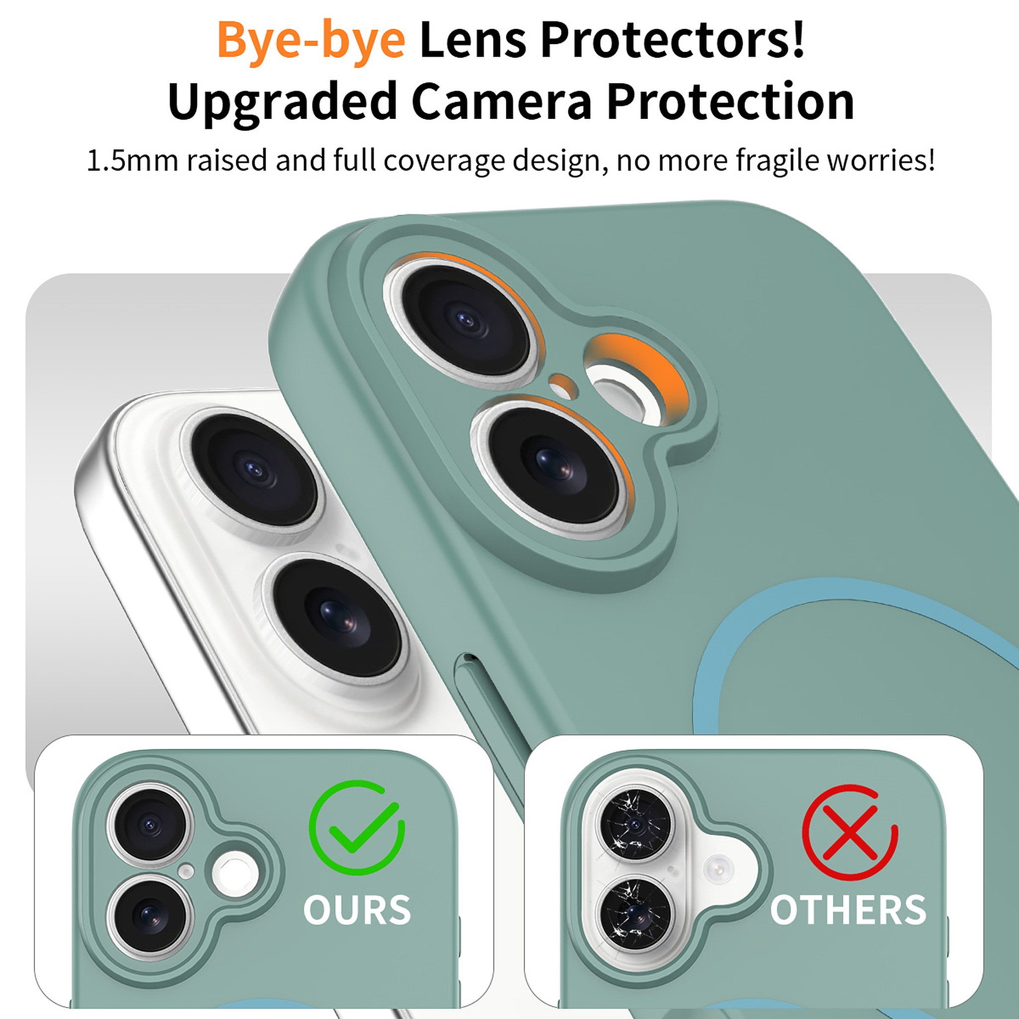 SendaFit Solid-Color Two-in-One MagSafe Case for iPhone 16 (006 Batch) detail 5