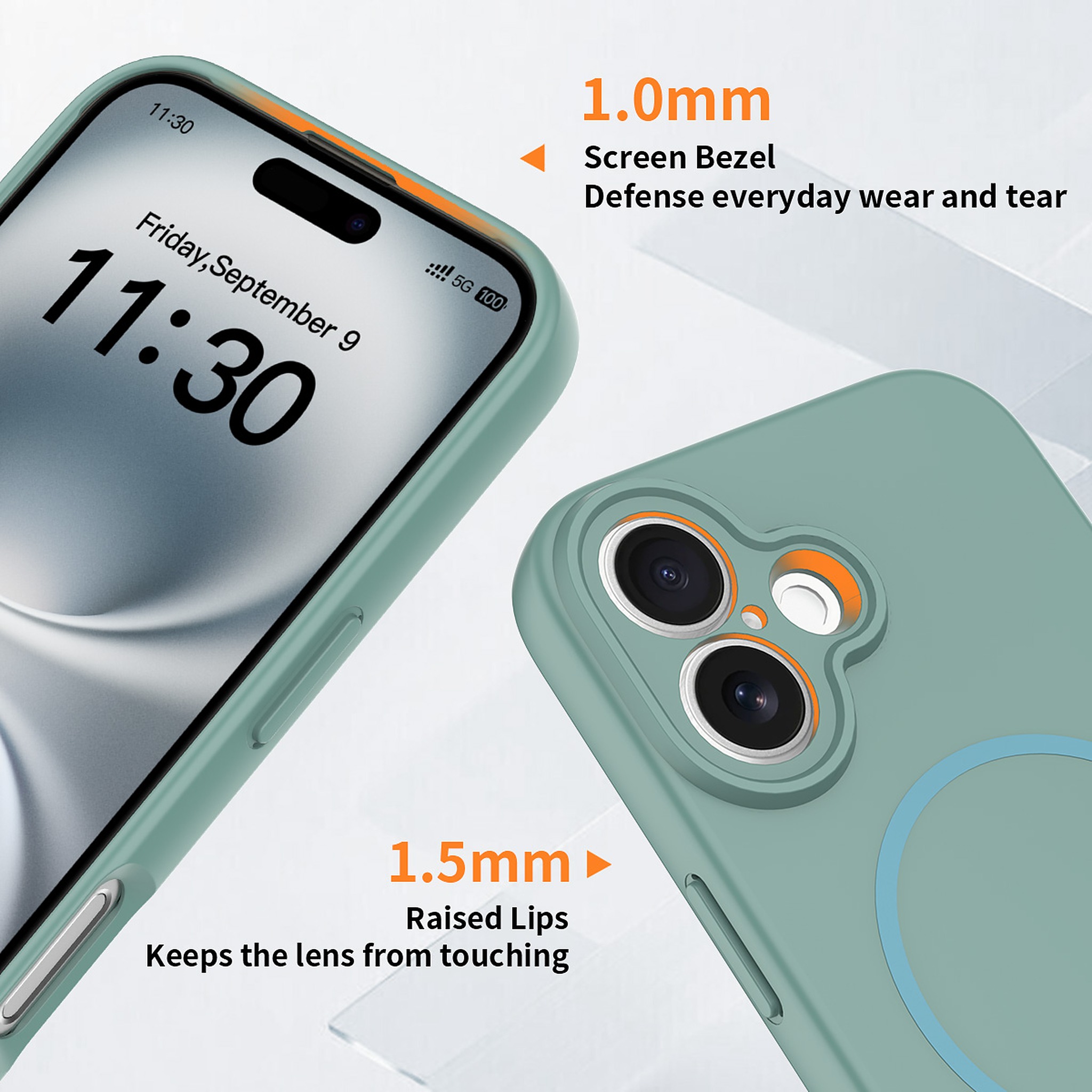 SendaFit Solid-Color Two-in-One MagSafe Case for iPhone 16 (006 Batch) detail 6