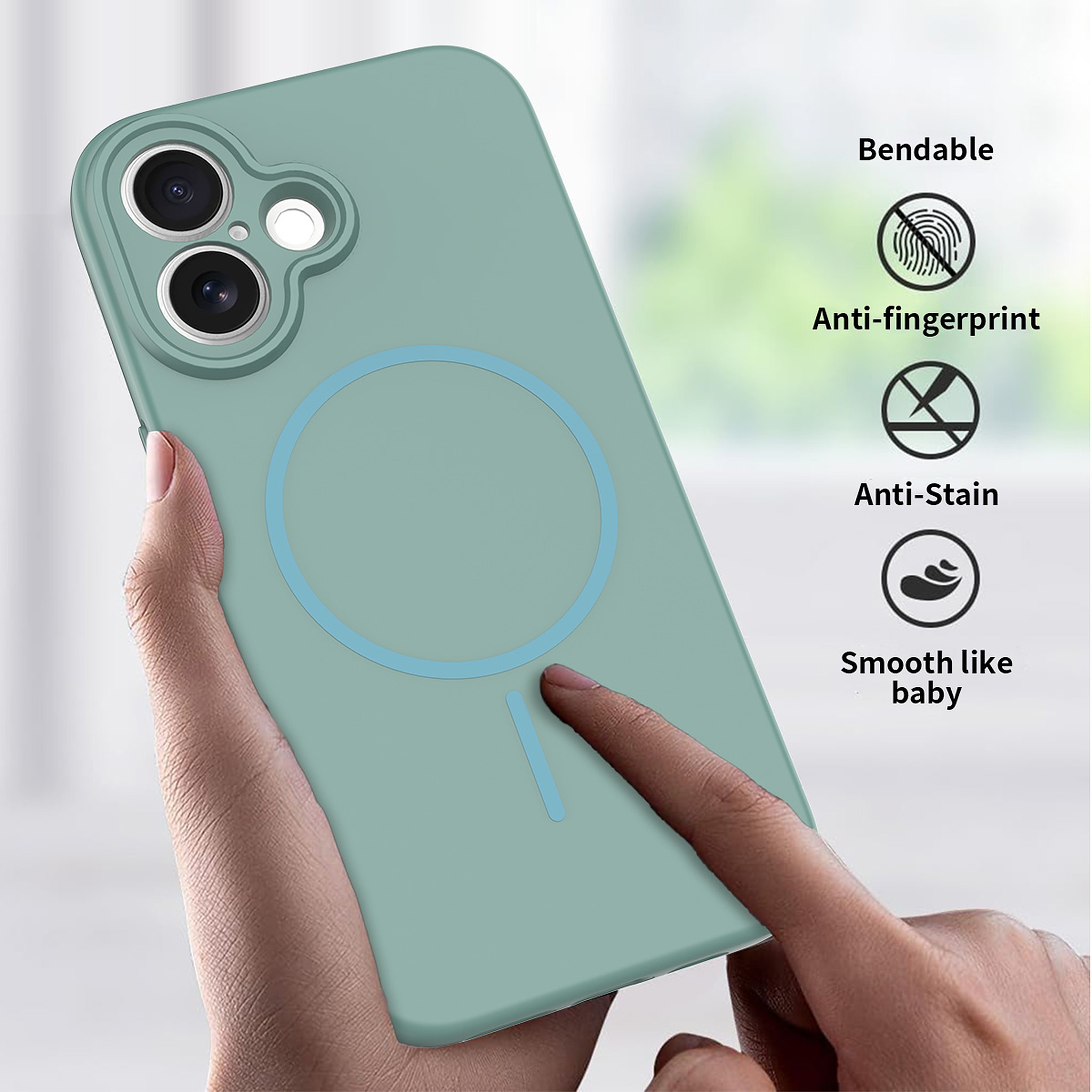 SendaFit Solid-Color Two-in-One MagSafe Case for iPhone 16 (006 Batch) detail 7