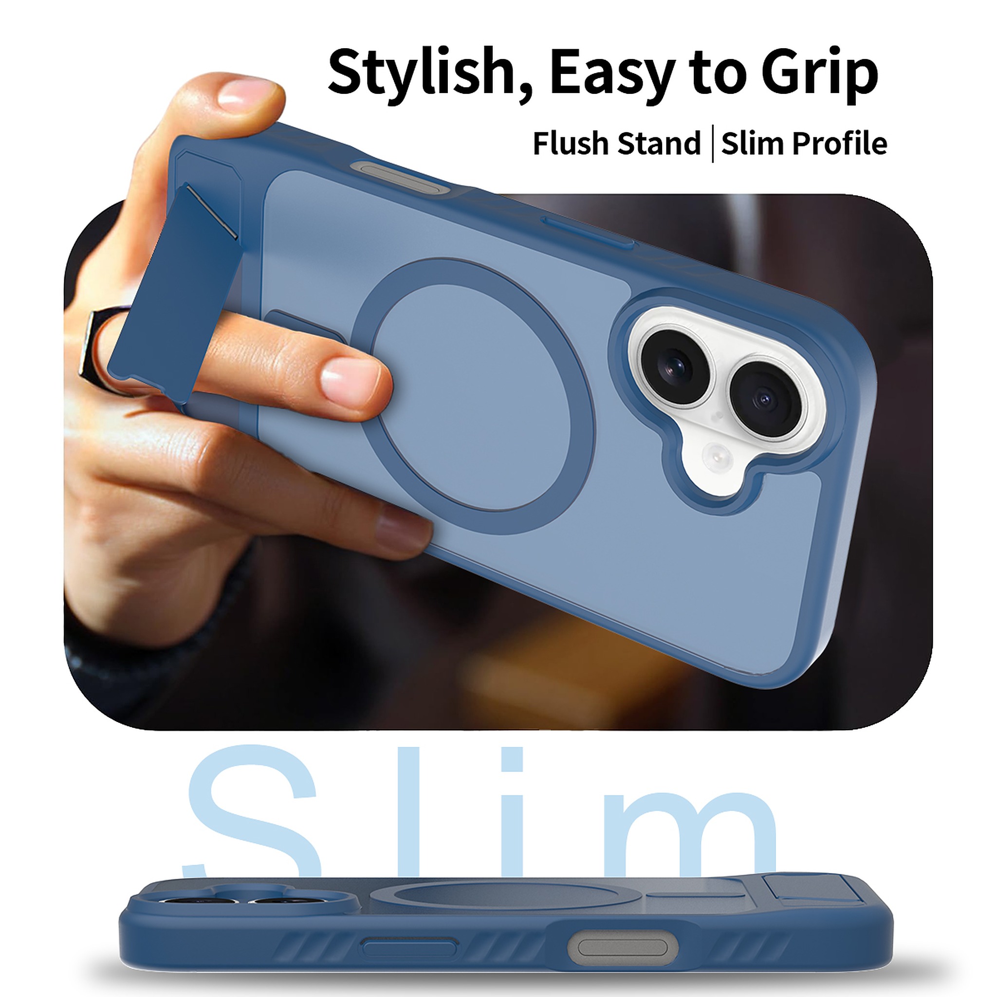 SendaFit Matte 45° Kickstand Case for iPhone 16 detail 1