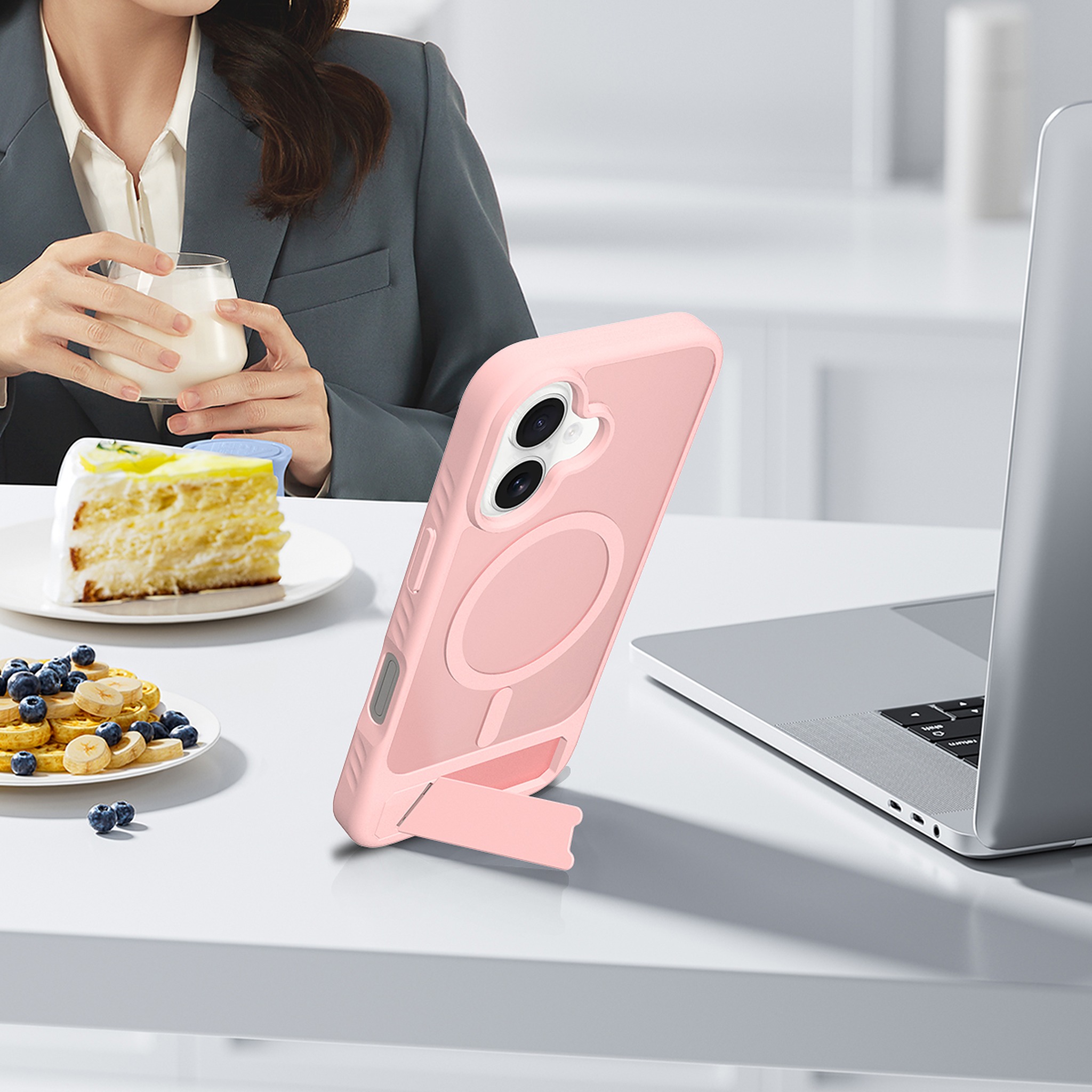 SendaFit Matte 45° Kickstand Case for iPhone 16 detail 27