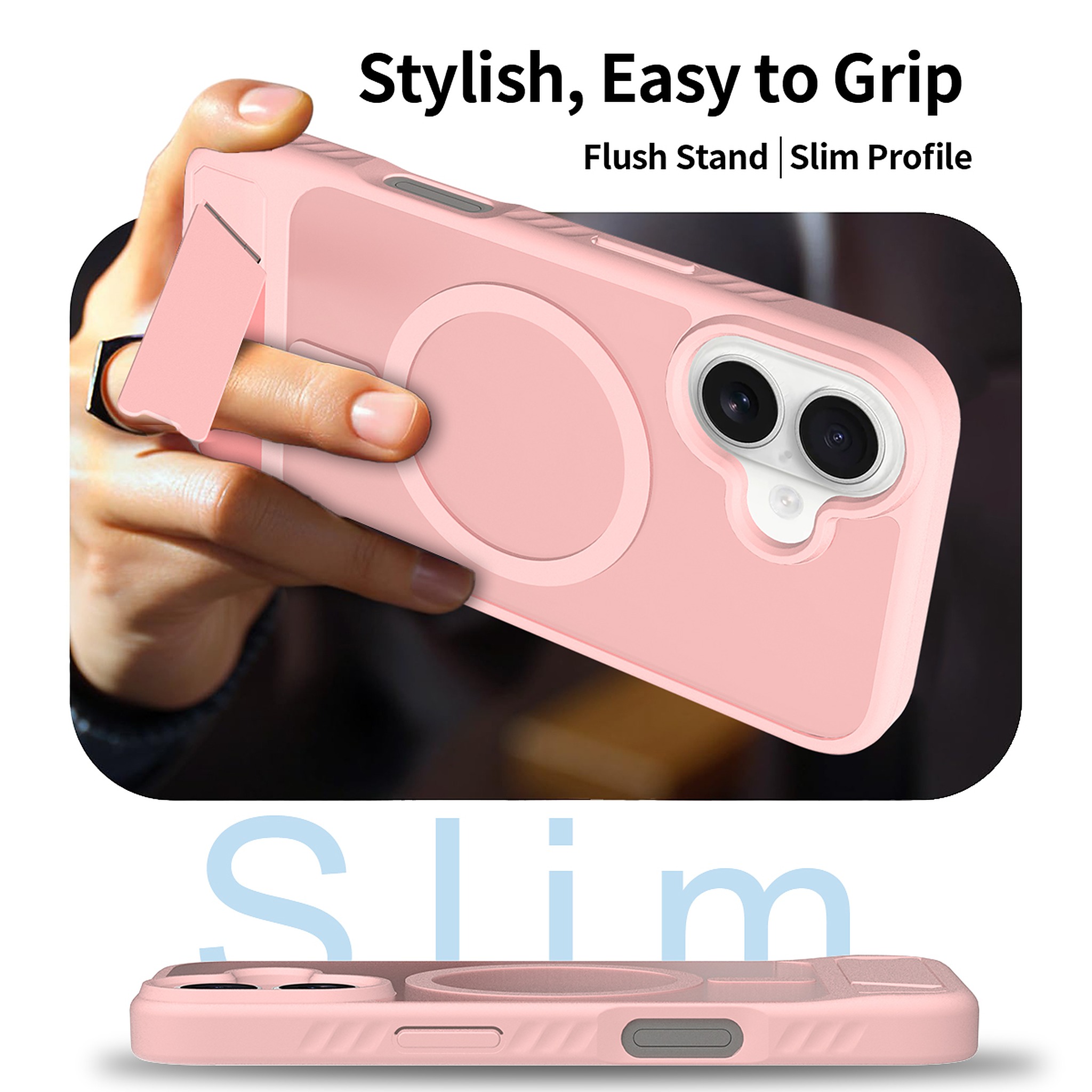 SendaFit Matte 45° Kickstand Case for iPhone 16 detail 3