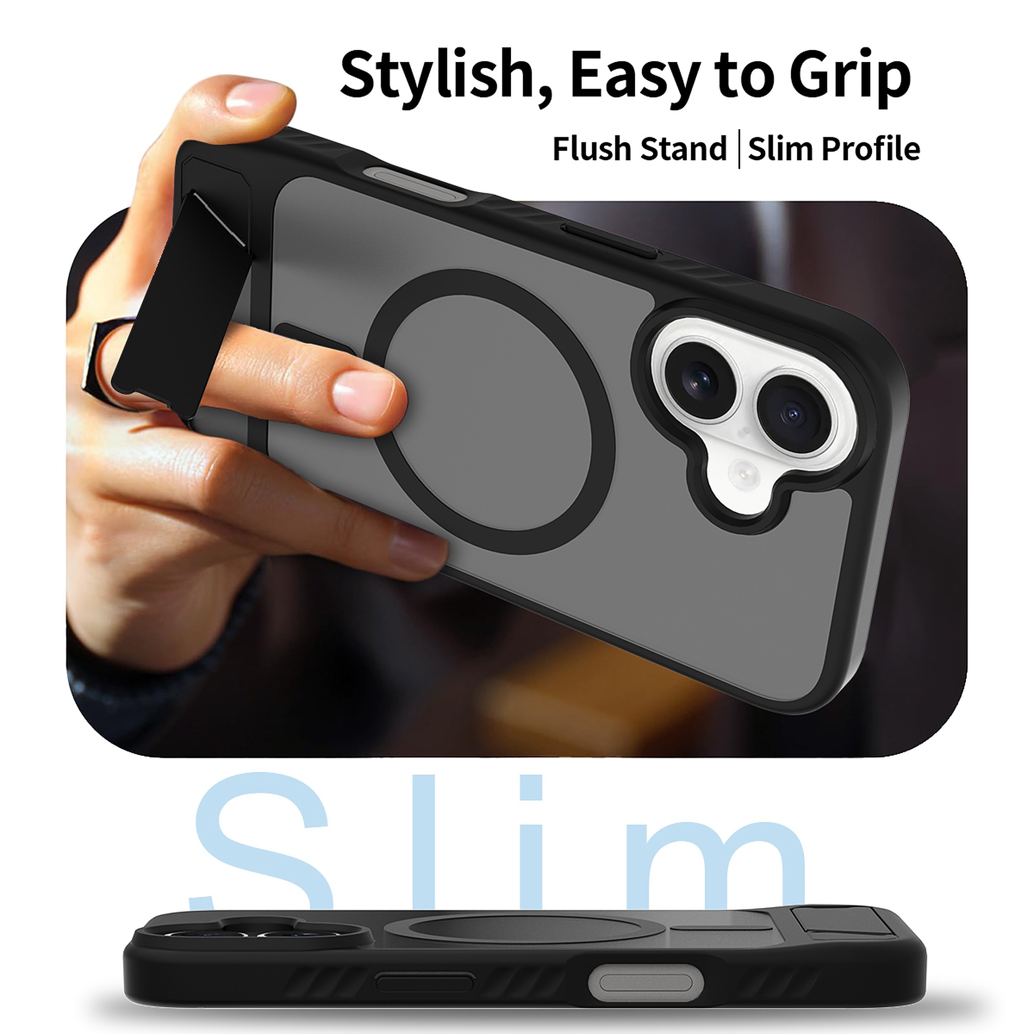 SendaFit Matte 45° Kickstand Case for iPhone 16 detail 32
