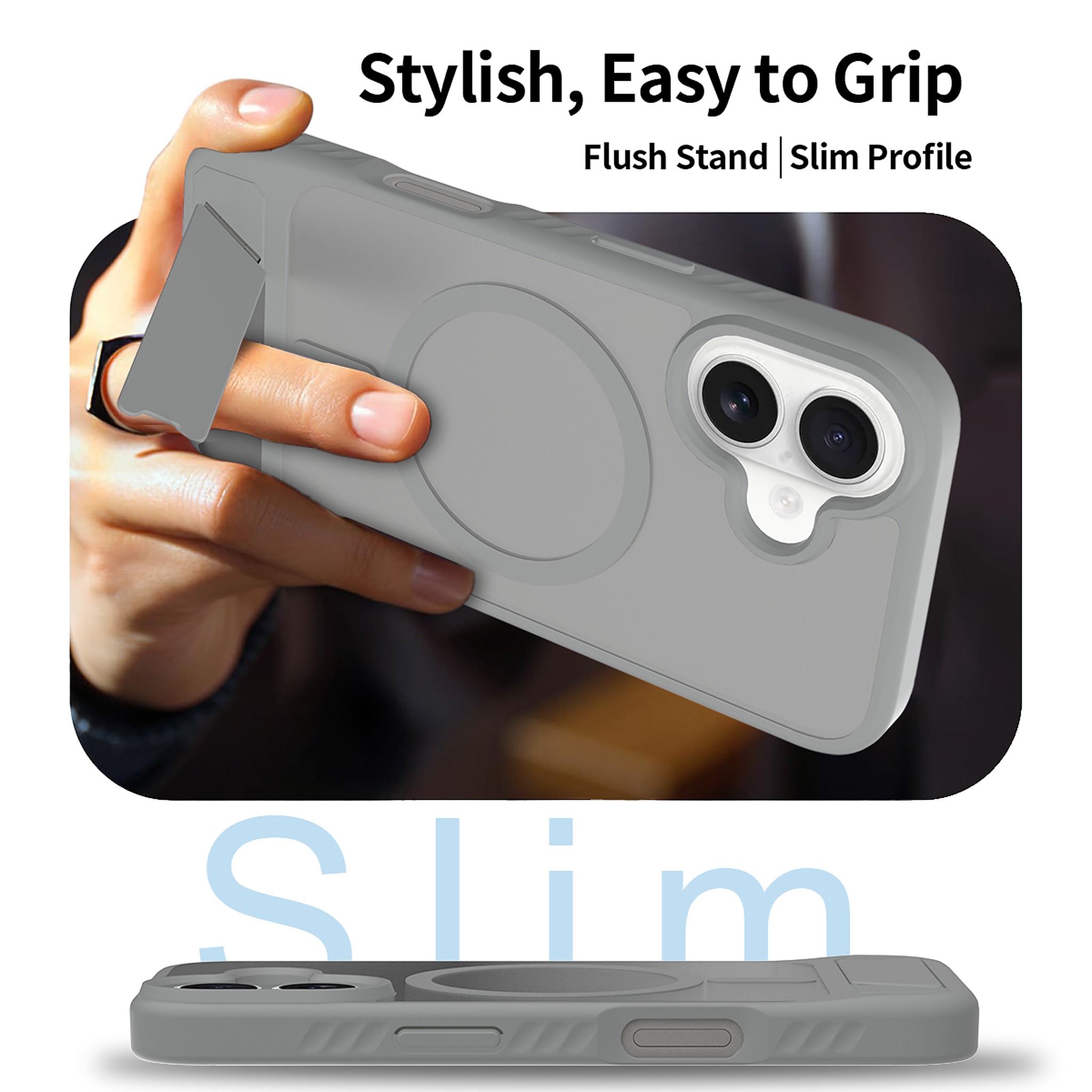 SendaFit Matte 45° Kickstand Case for iPhone 16 detail 33