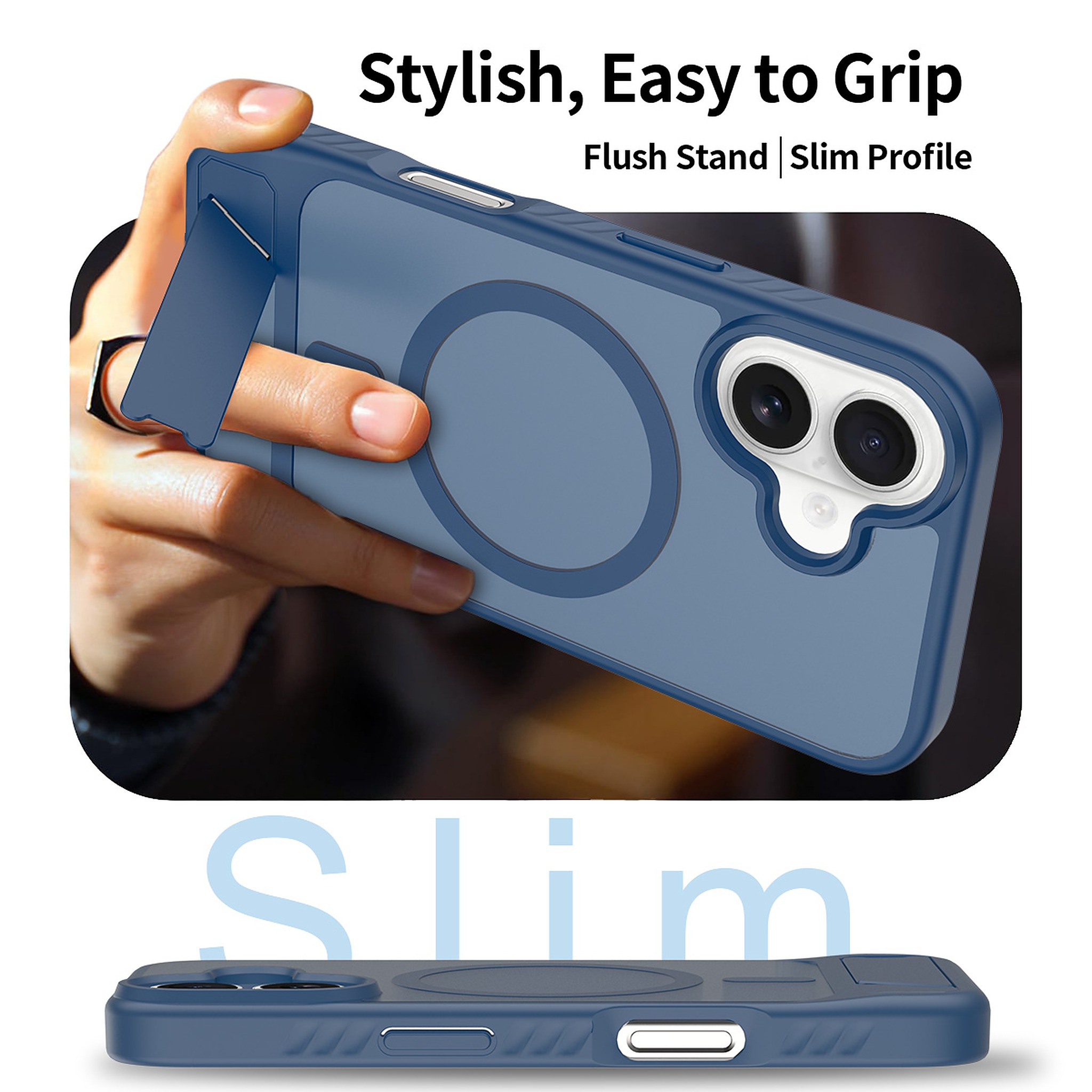 SendaFit Matte 45° Kickstand MagSafe Case for iPhone 16 detail 31