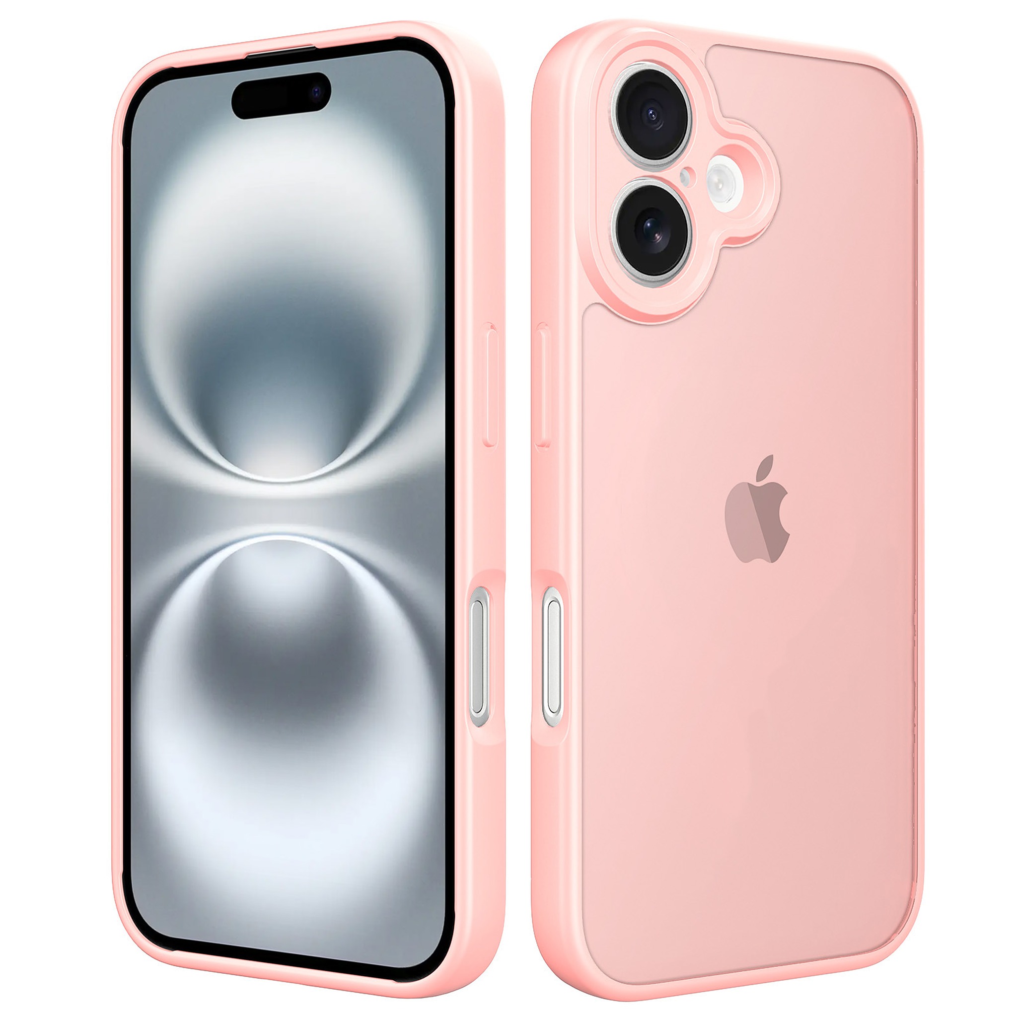 SendaFit Precise-Cutout Matte Skin-Feel Case for iPhone 16 - Light Pink