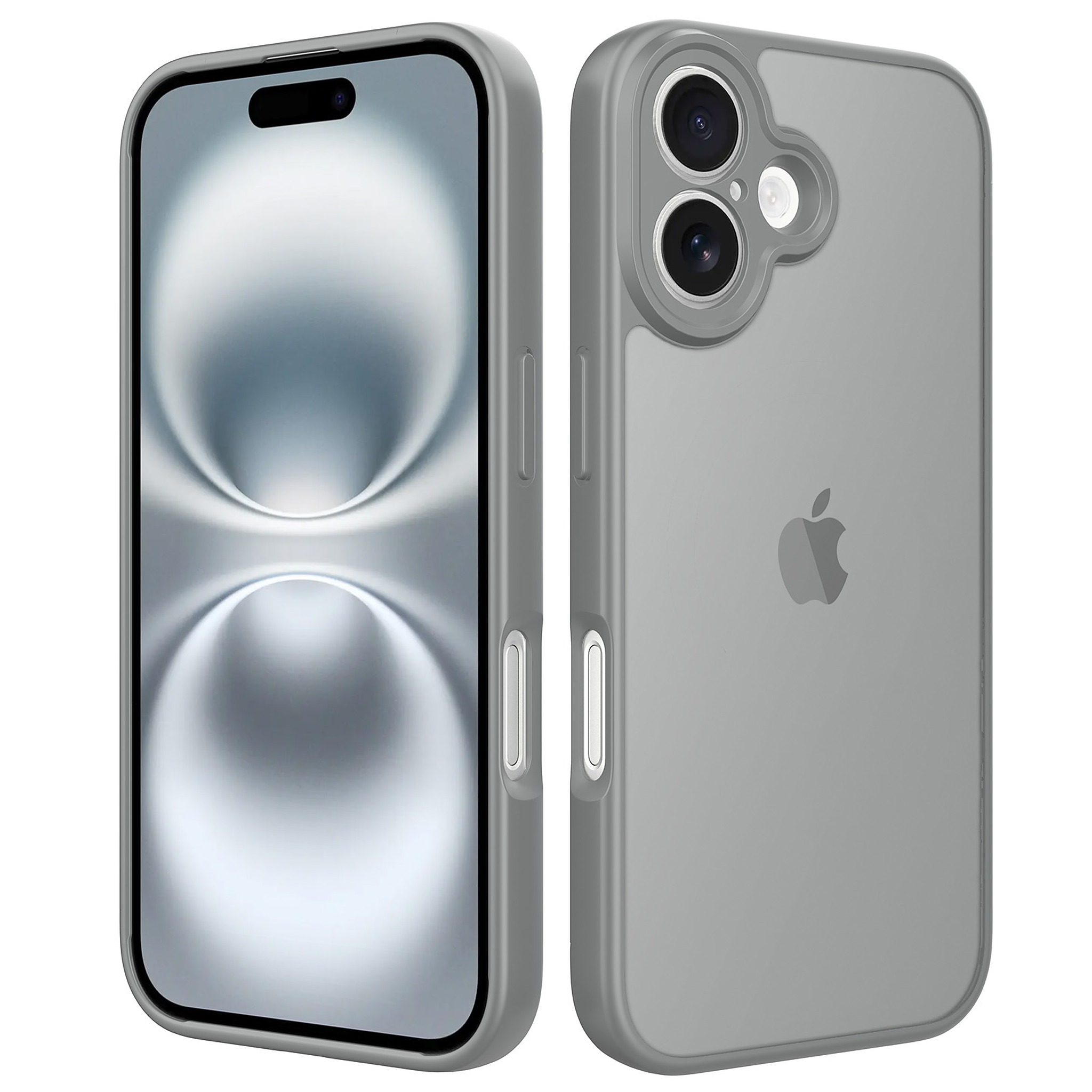 SendaFit Precise-Cutout Matte Skin-Feel Case for iPhone 16 - Dark Gray
