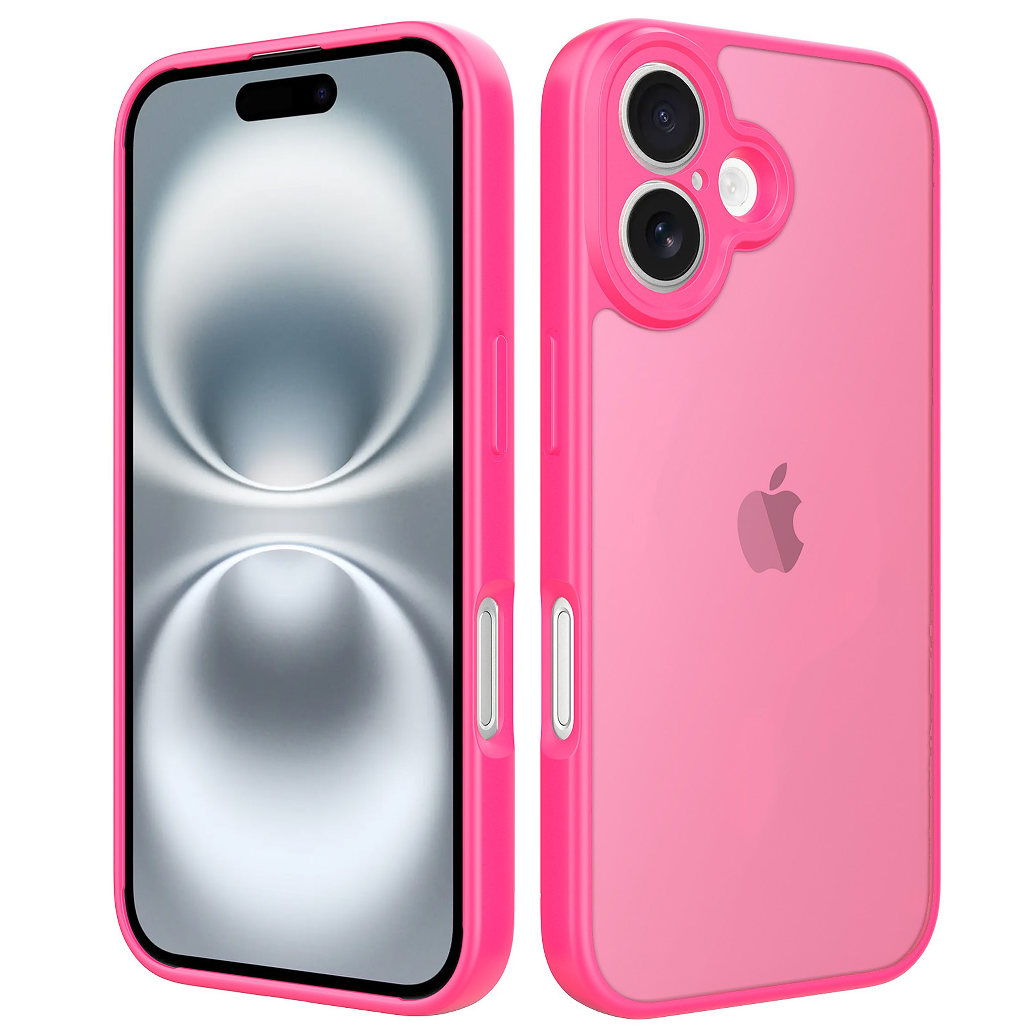 SendaFit Precise-Cutout Matte Skin-Feel Case for iPhone 16 - Rose Red