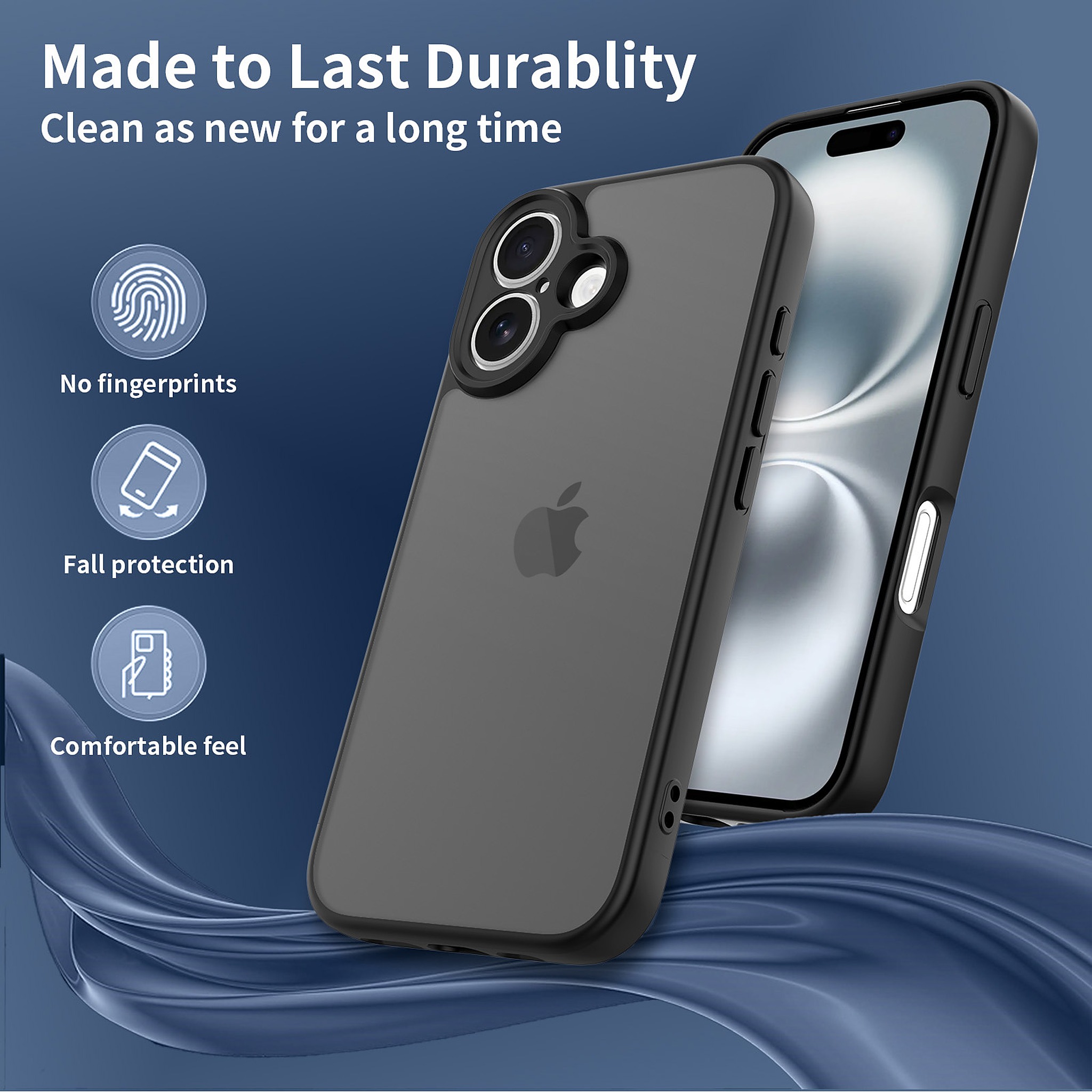 SendaFit Precise-Cutout Matte Skin-Feel Case for iPhone 16 detail 19