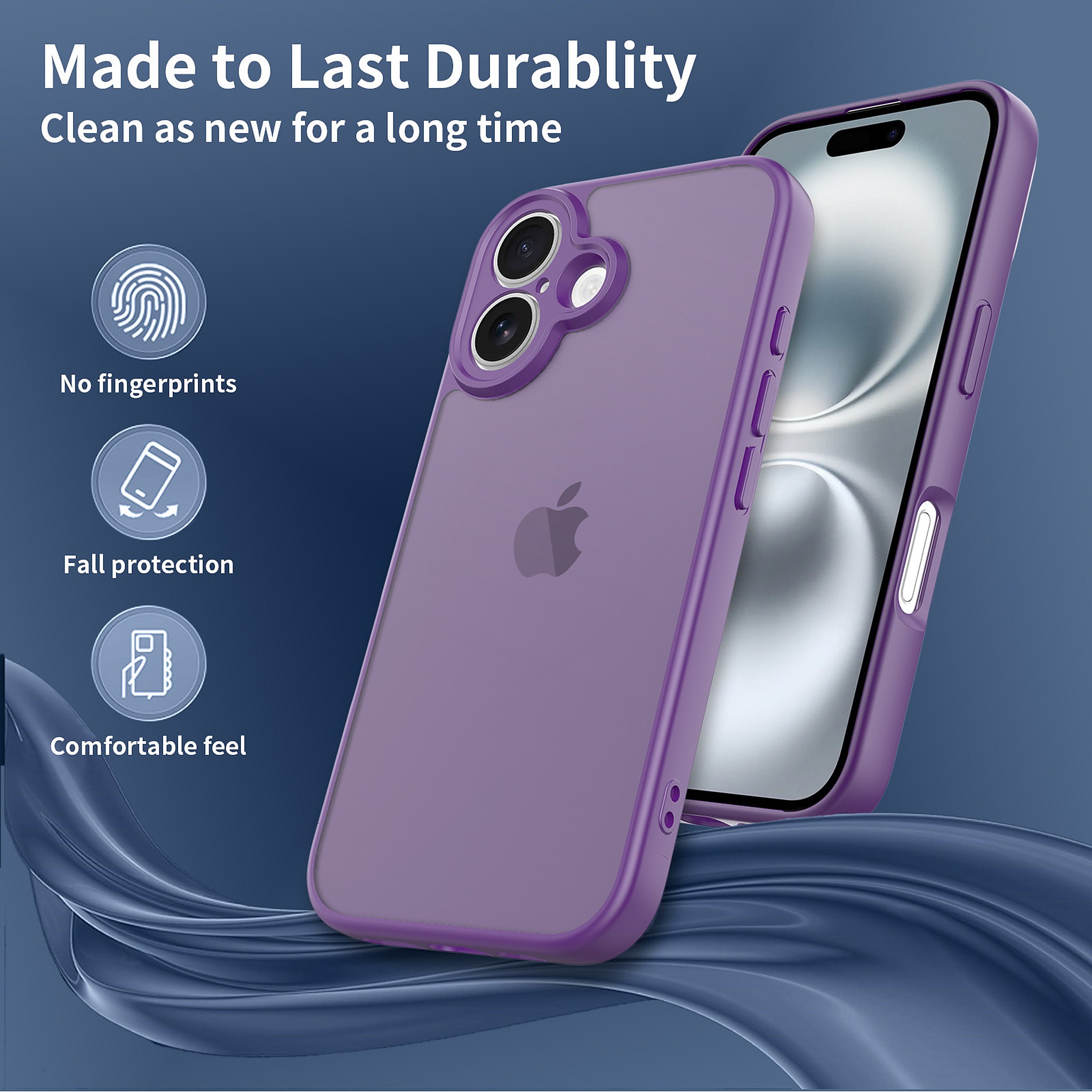 SendaFit Precise-Cutout Matte Skin-Feel Case for iPhone 16 detail 20