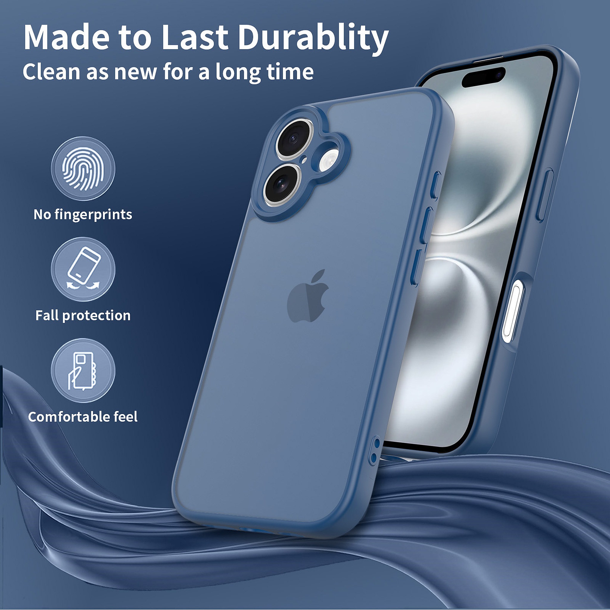 SendaFit Precise-Cutout Matte Skin-Feel Case for iPhone 16 detail 21