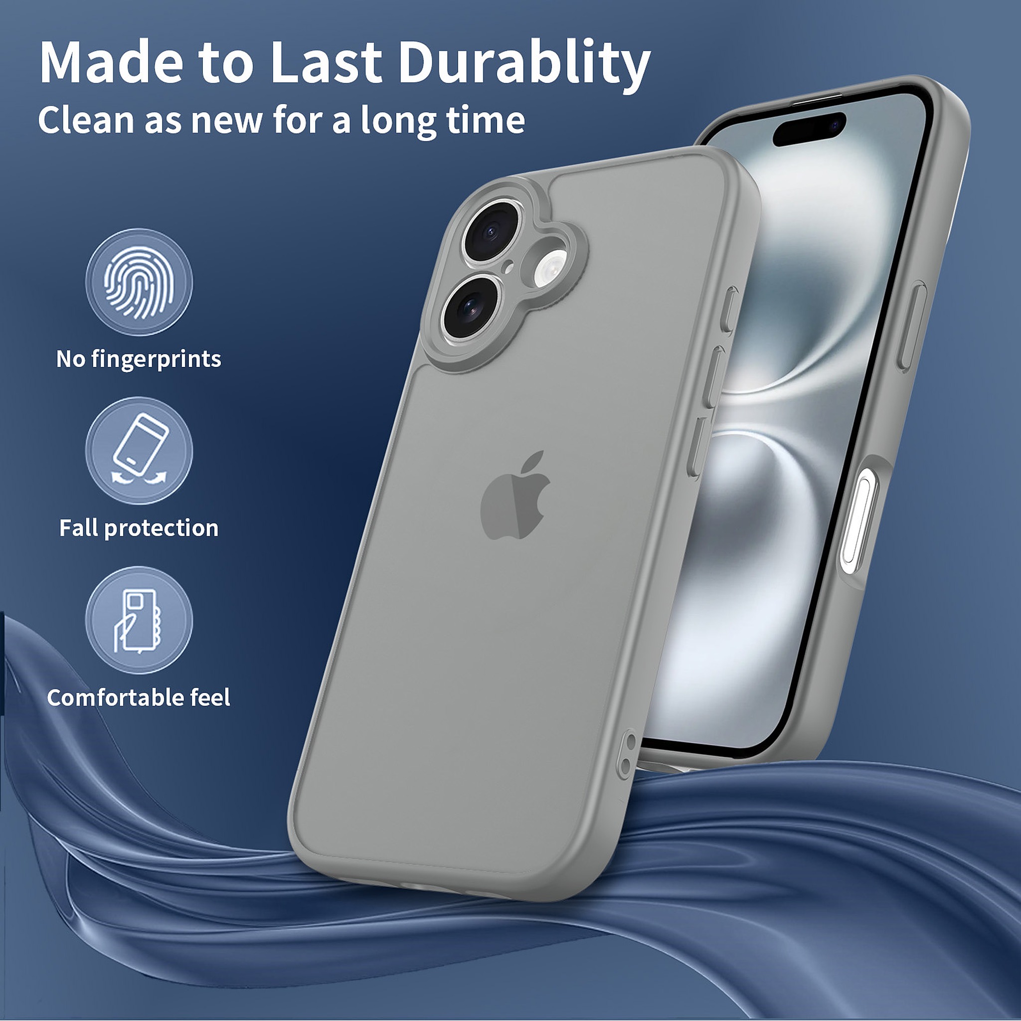 SendaFit Precise-Cutout Matte Skin-Feel Case for iPhone 16 detail 22