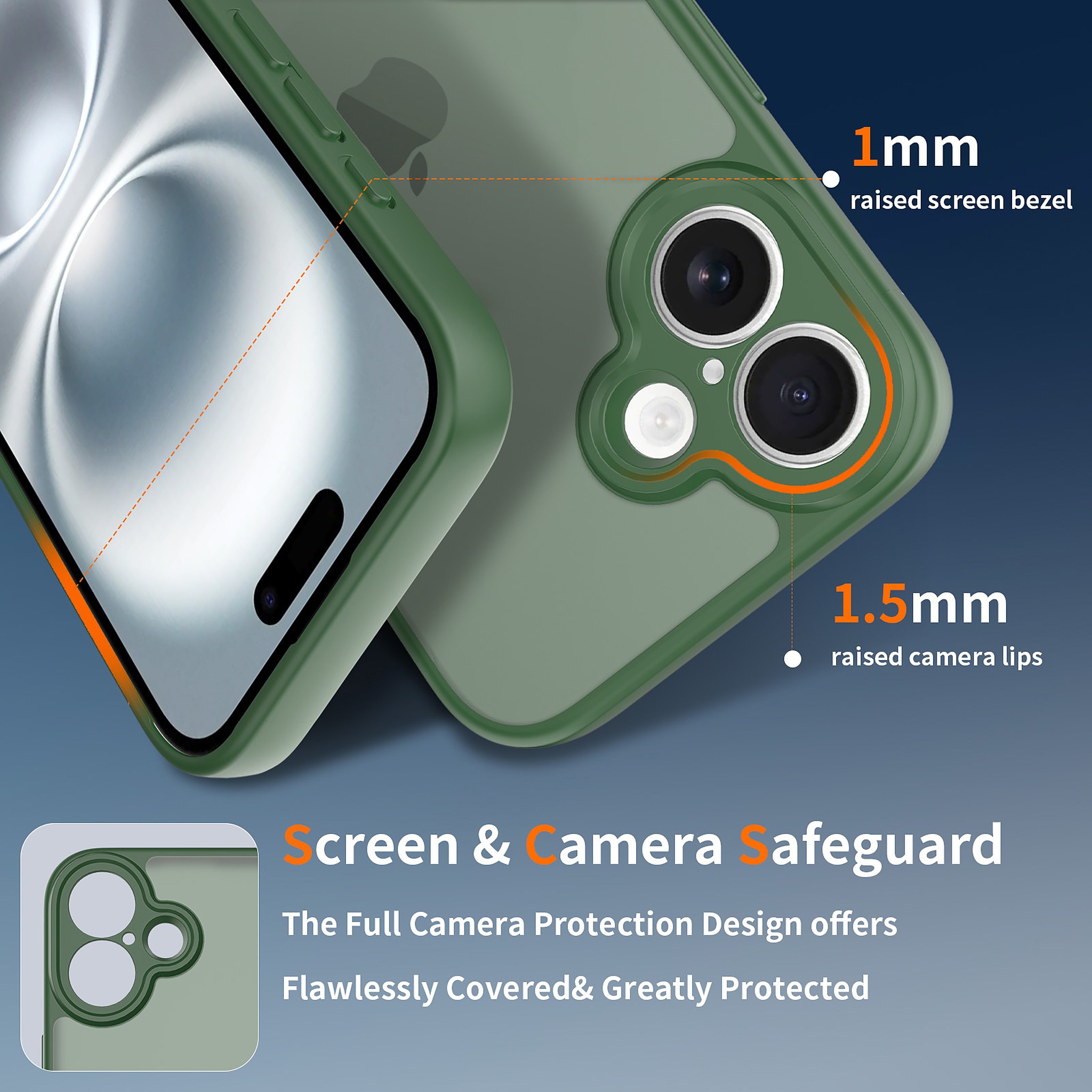 SendaFit Precise-Cutout Matte Skin-Feel Case for iPhone 16 detail 7