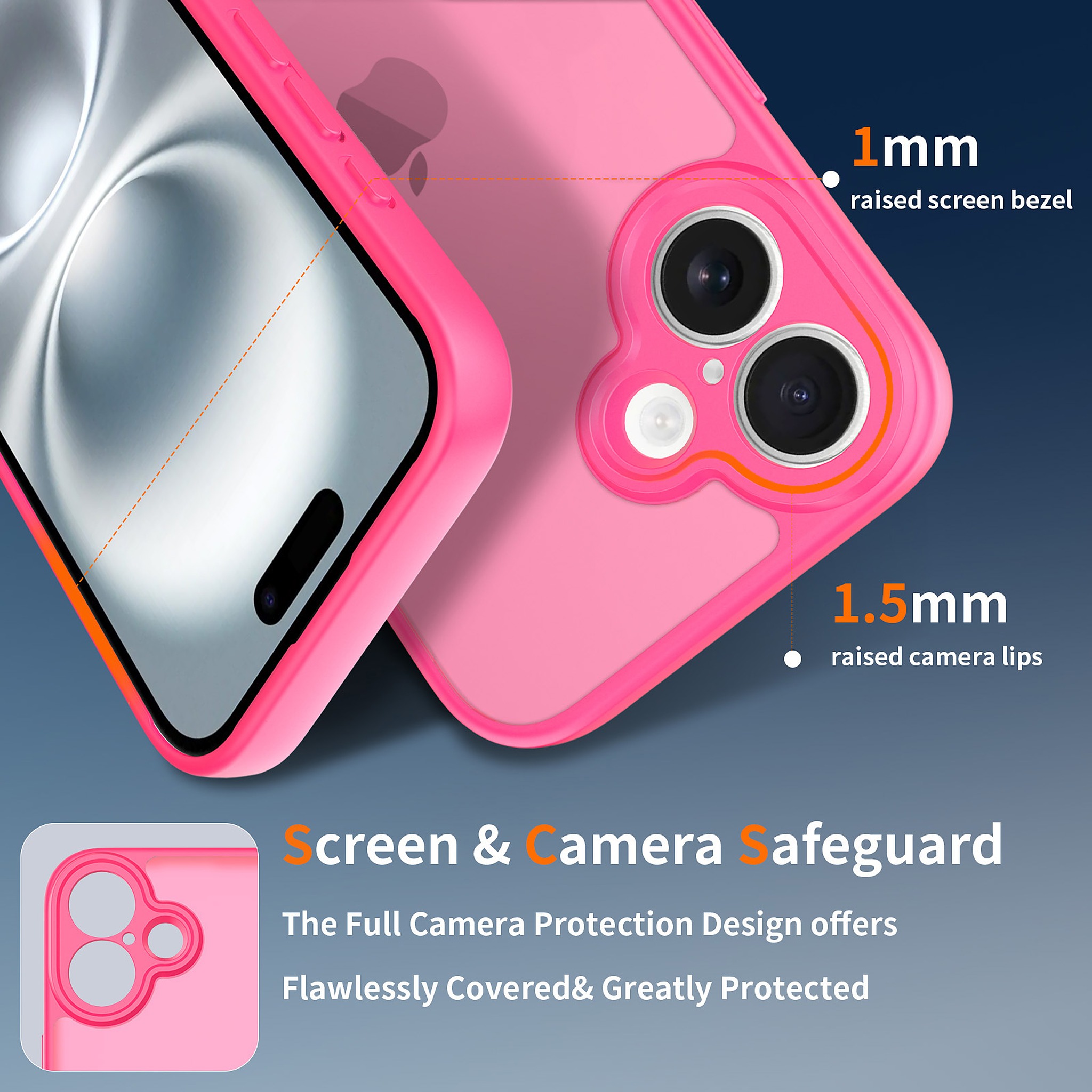 SendaFit Precise-Cutout Matte Skin-Feel Case for iPhone 16 detail 8