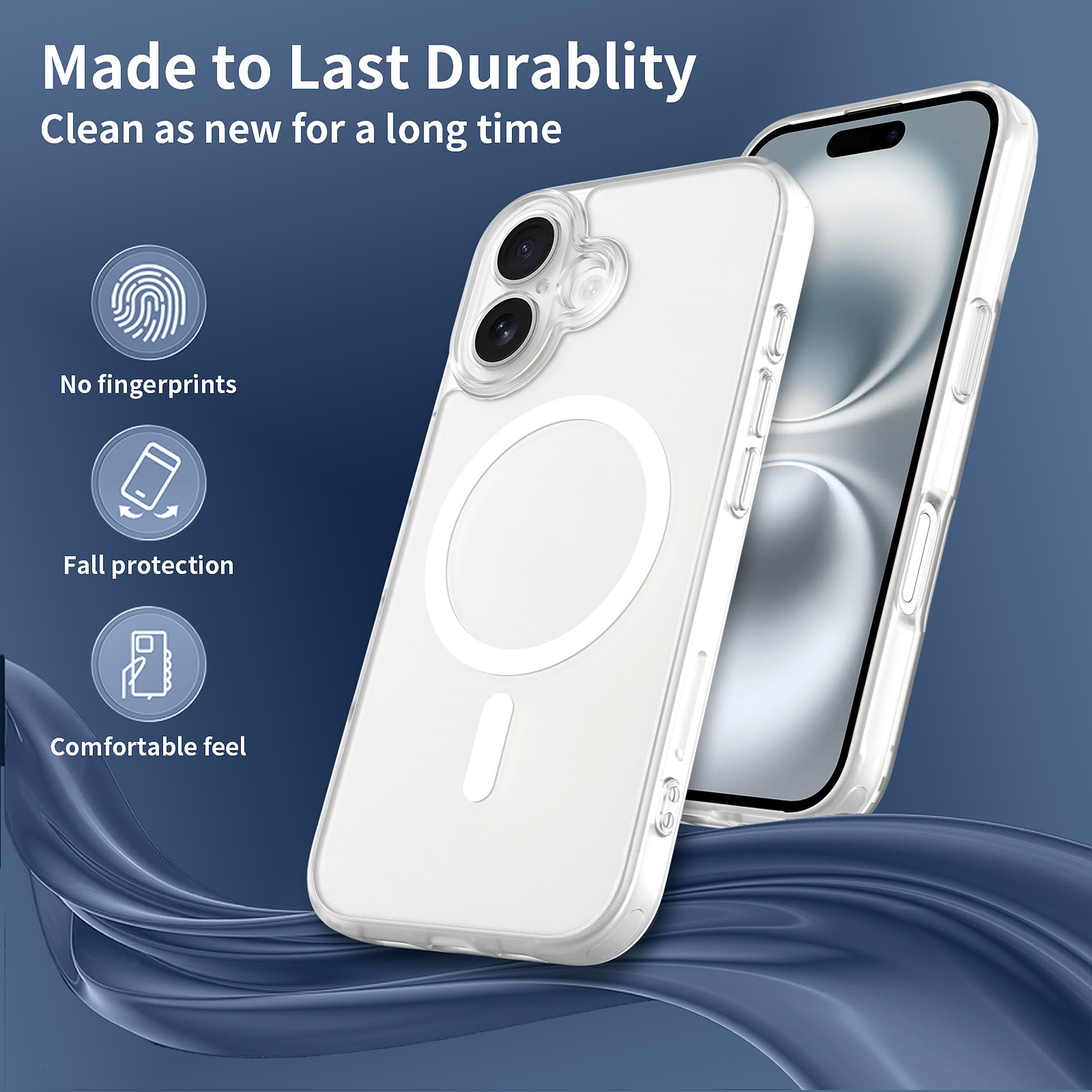 SendaFit Precise-Cutout Matte Skin-Feel MagSafe Case for iPhone 16 detail 19