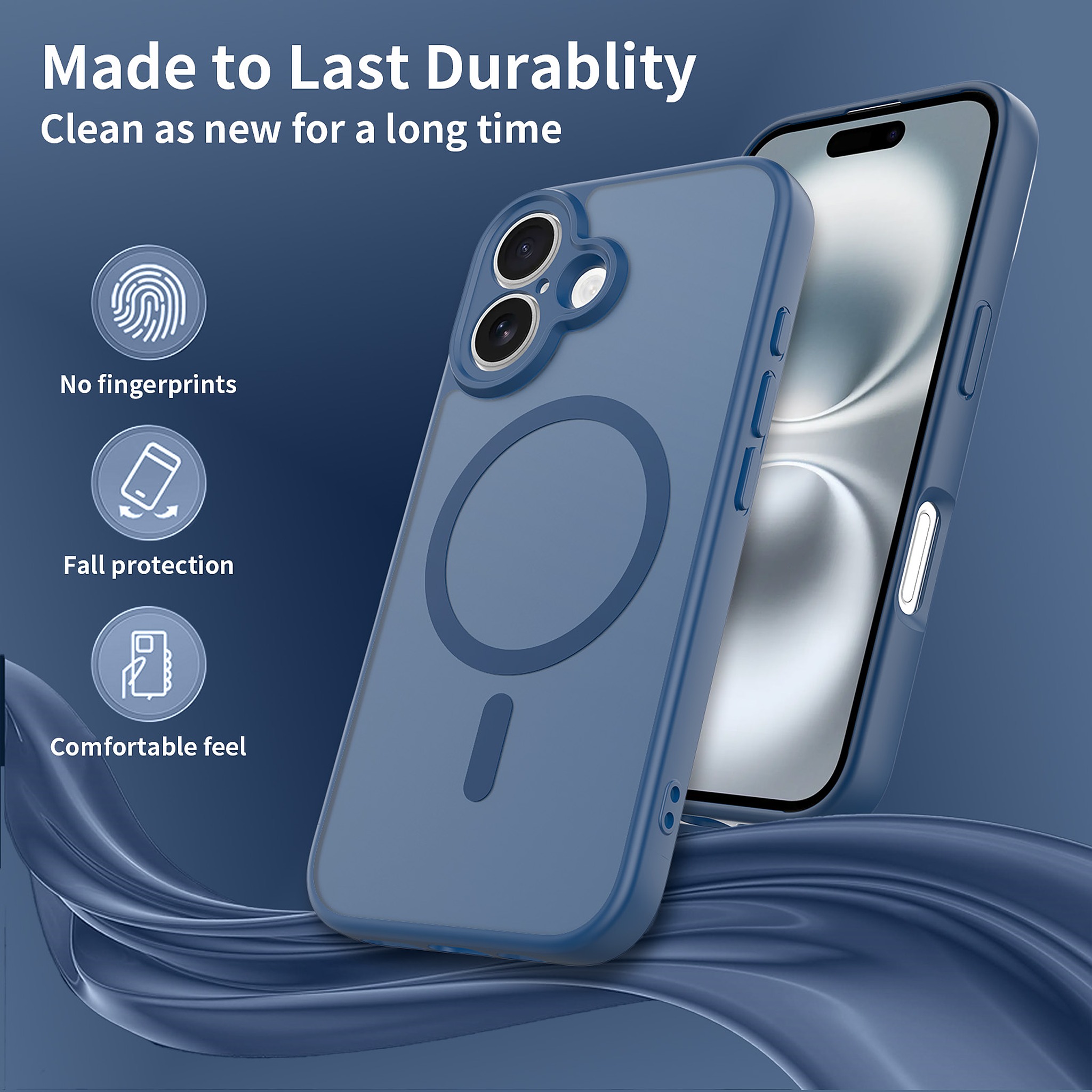 SendaFit Precise-Cutout Matte Skin-Feel MagSafe Case for iPhone 16 detail 21