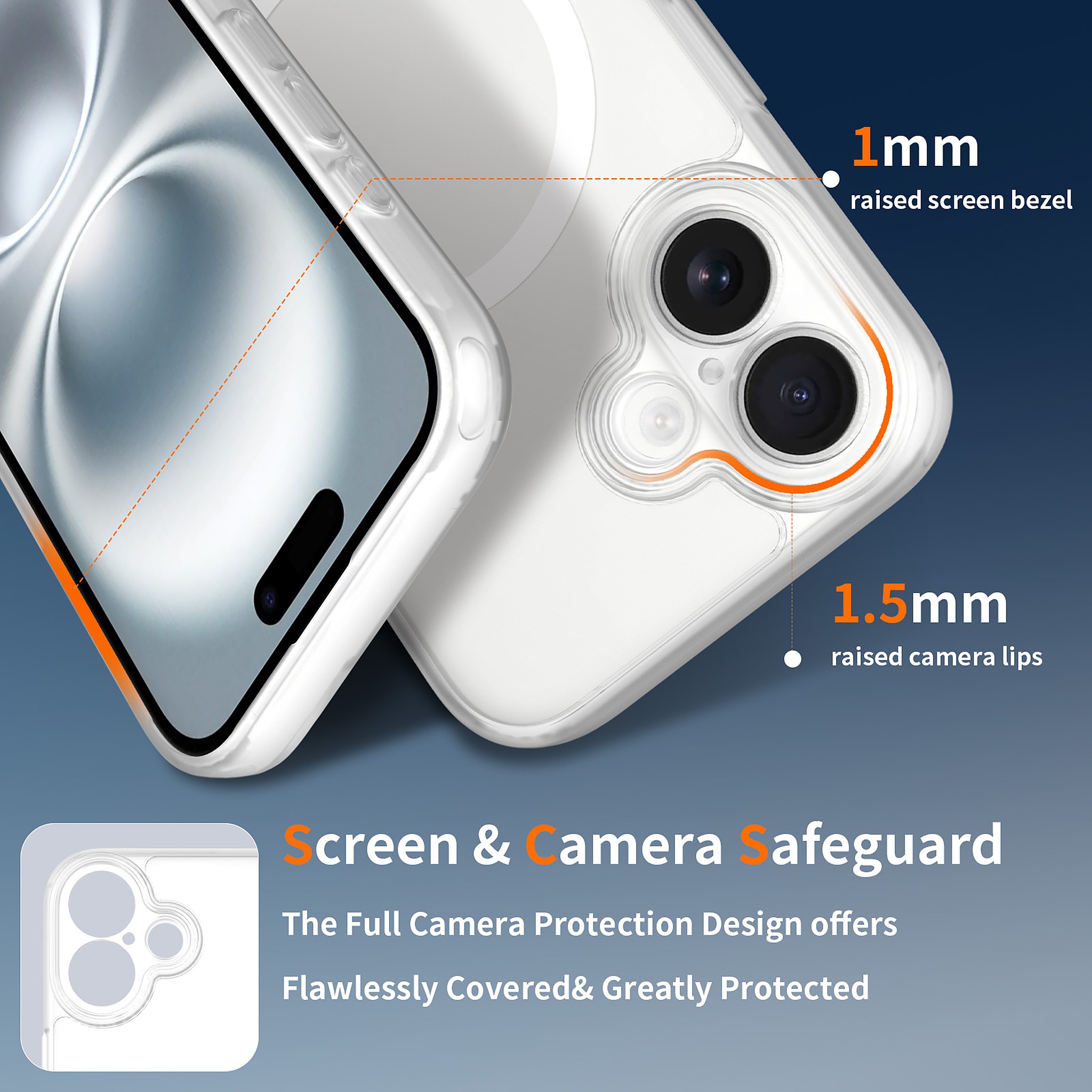 SendaFit Precise-Cutout Matte Skin-Feel MagSafe Case for iPhone 16 detail 3