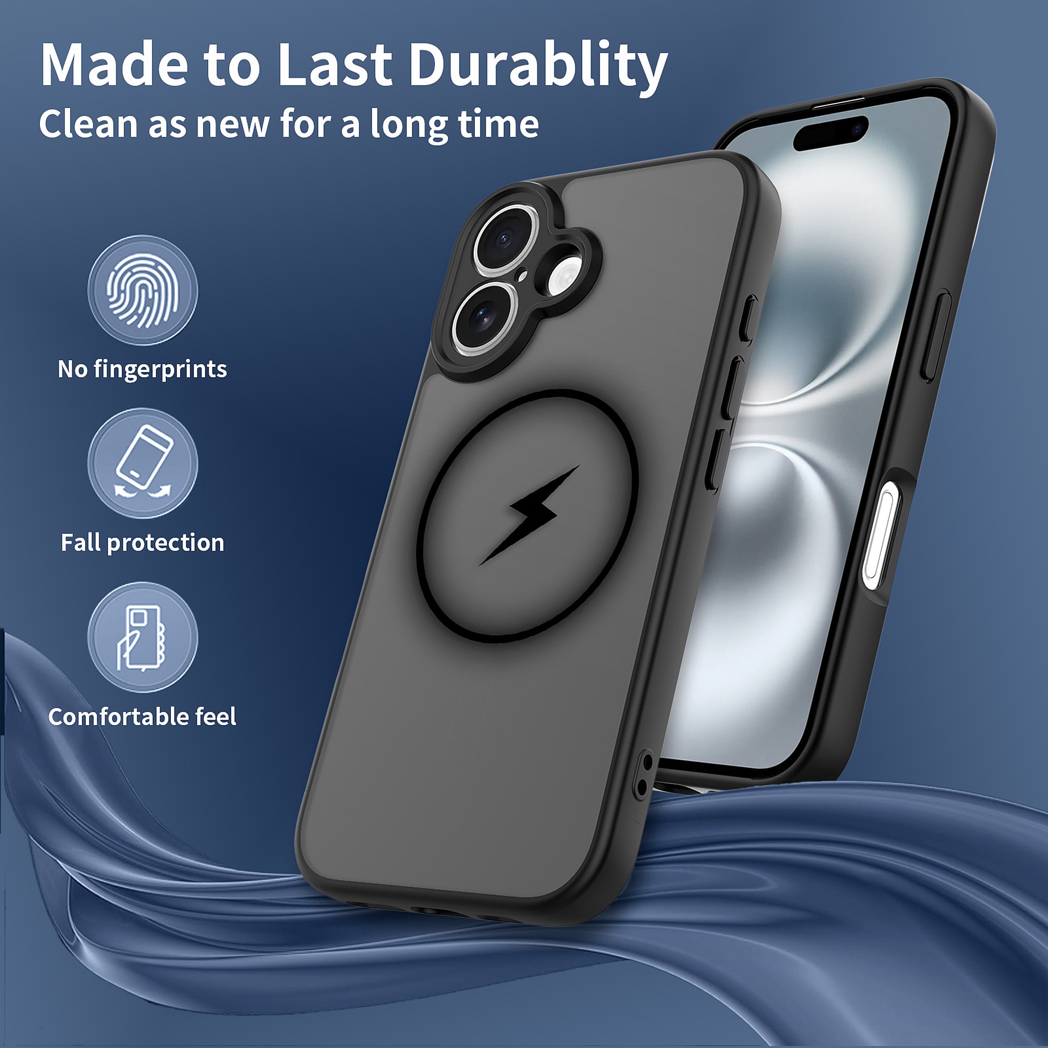 SendaFit Precise-Cutout Matte Skin-Feel MagSafe Case for iPhone 16 detail 35