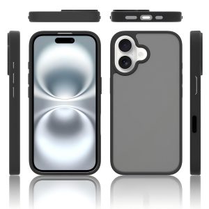 SendaFit Matte Skin-Feel Camera-Button Two-in-One Case for iPhone 16