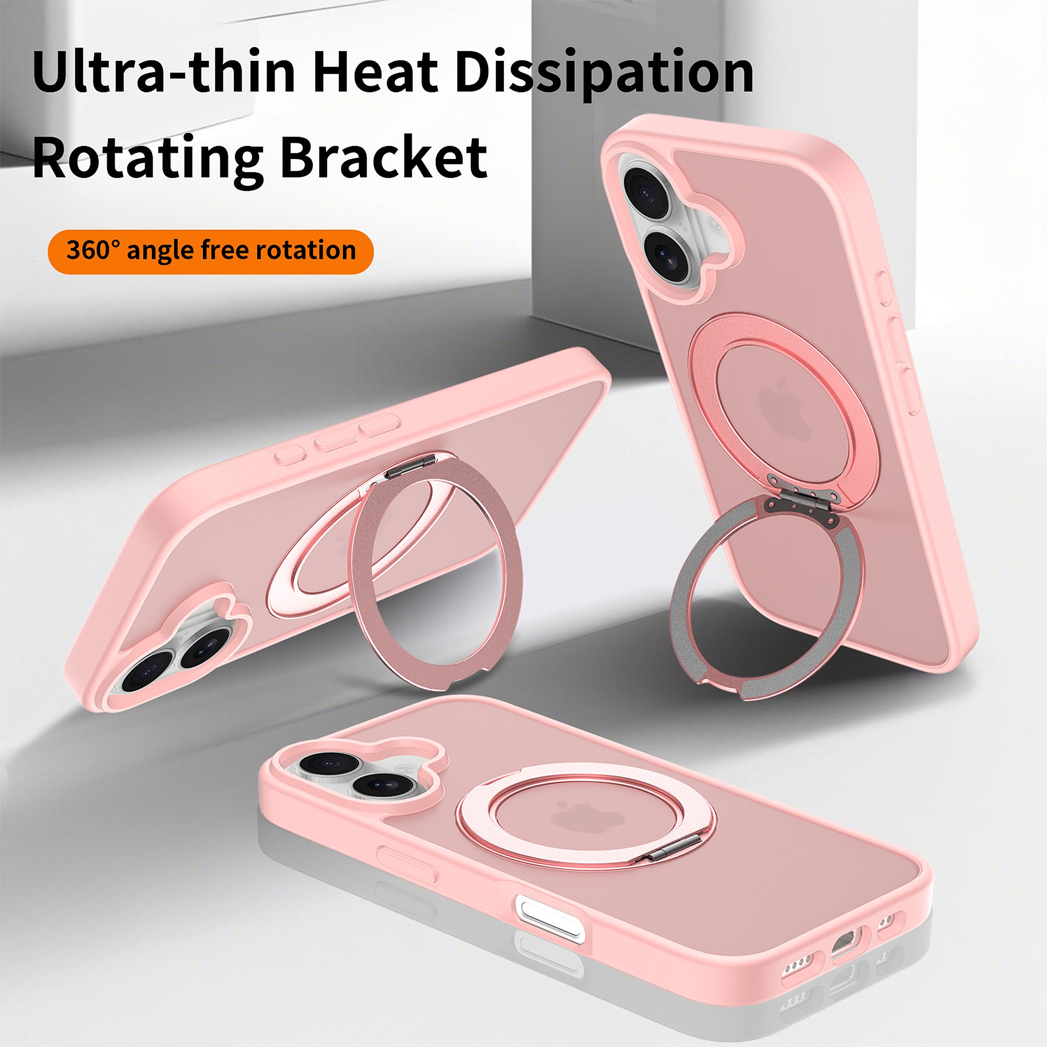 SendaFit Matte Skin-Feel 360° Stand Case for iPhone 16 detail 24