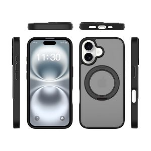 SendaFit Matte Skin-Feel 360° Stand Case for iPhone 16