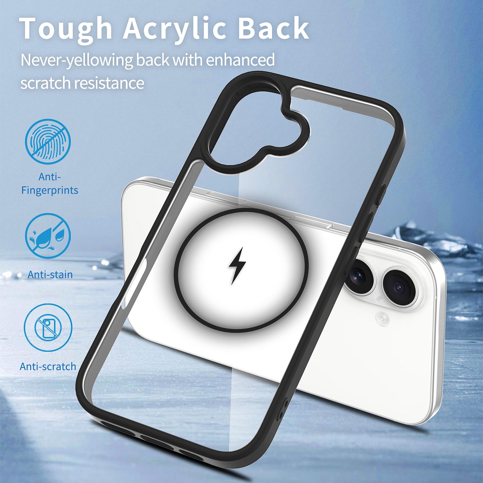 SendaFit Clear Two-in-One MagSafe Case for iPhone 16 detail 6
